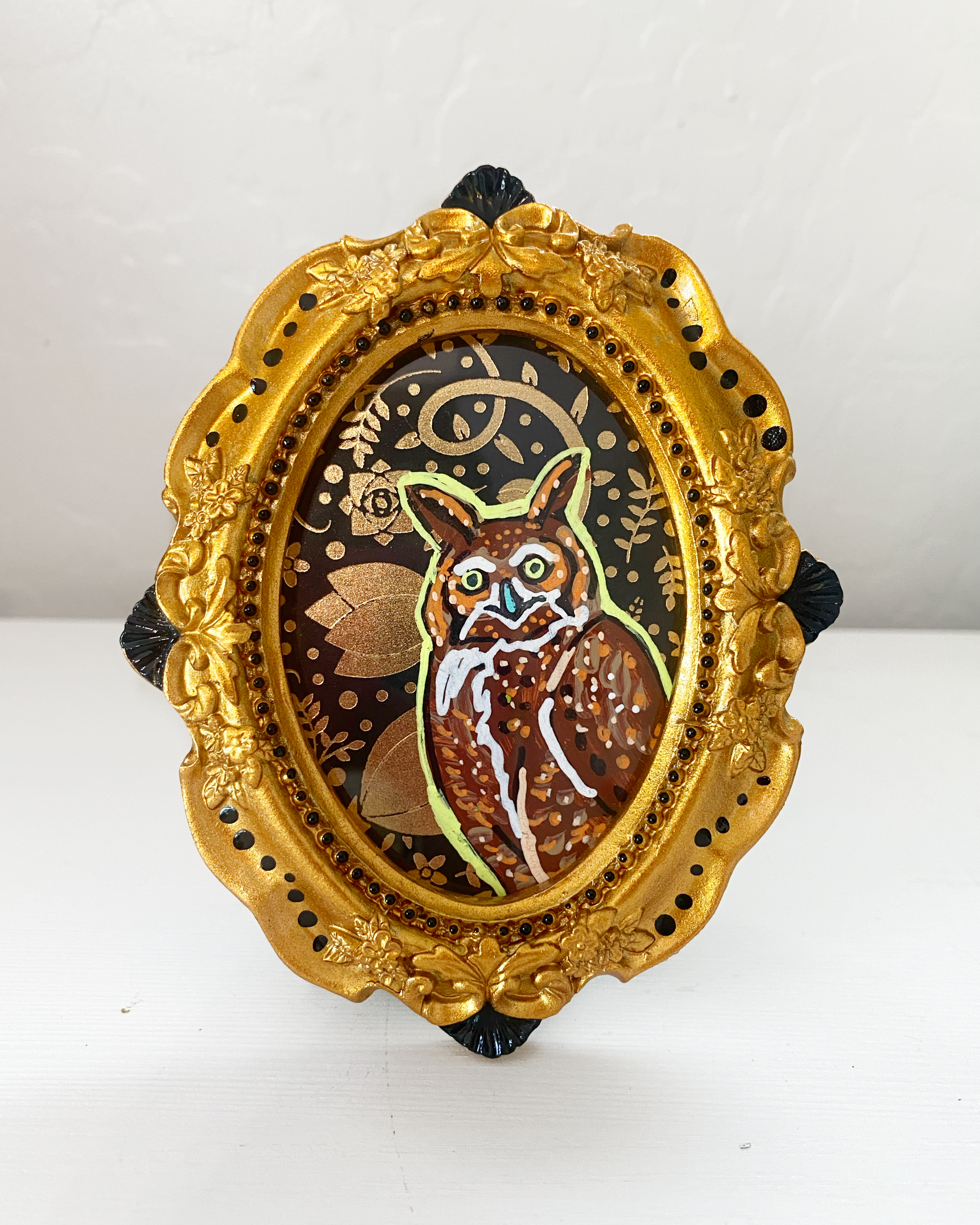 Midnight Owl ( Mini Original Painting )
