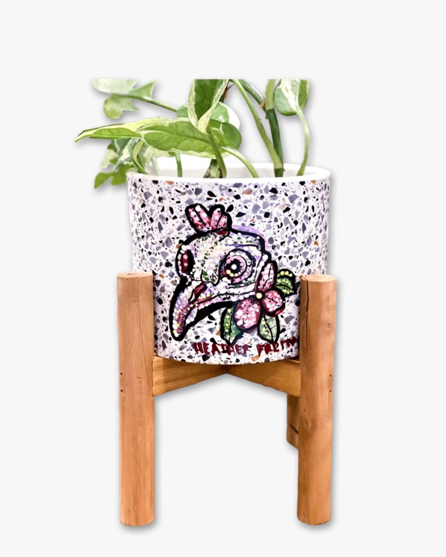 Bird Memorial Planter