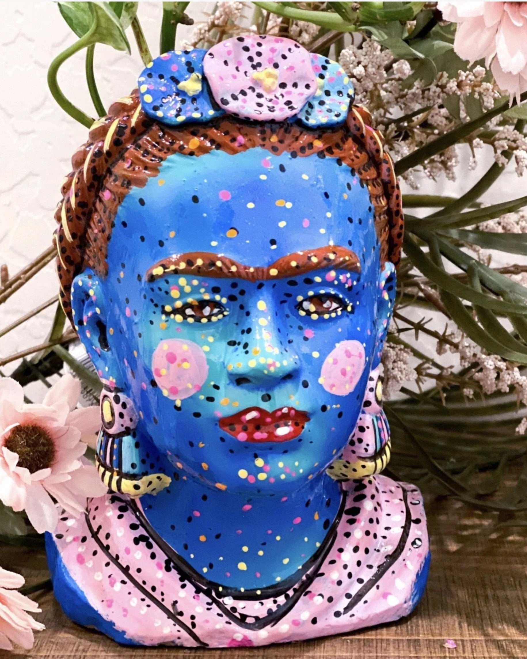 Desert Turquoise Frida Khalo Planter