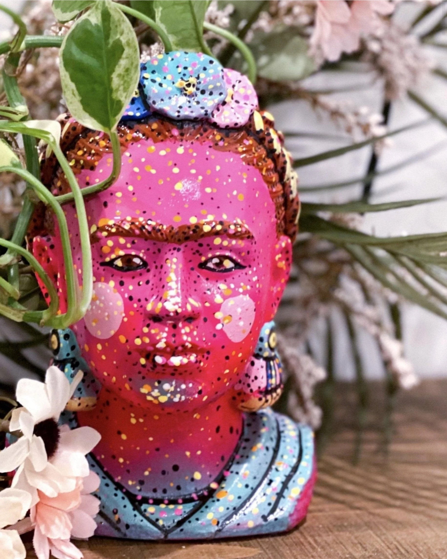 Feeling Pink Frida Khalo Planter