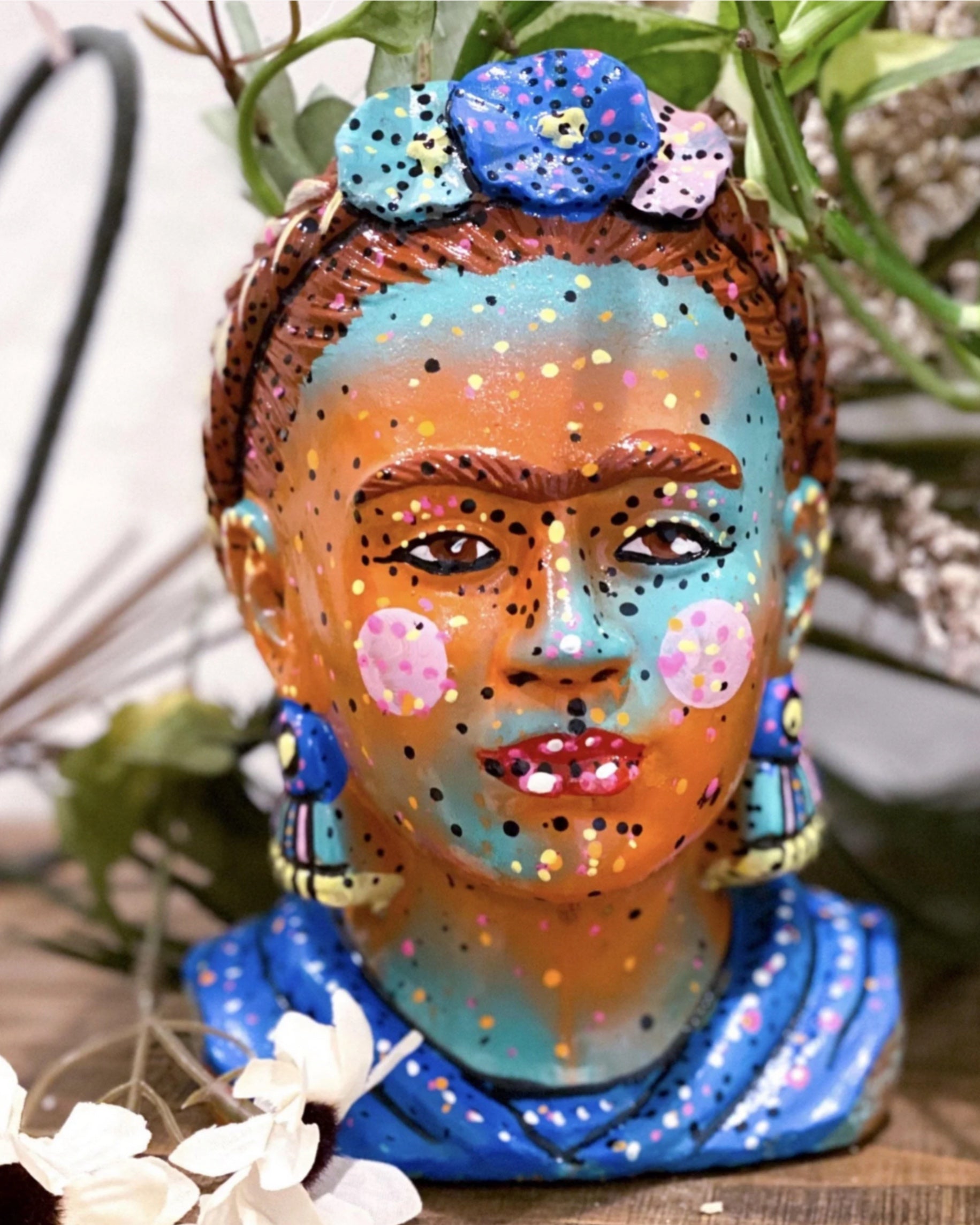 Tangerine Sky Frida Khalo Planter