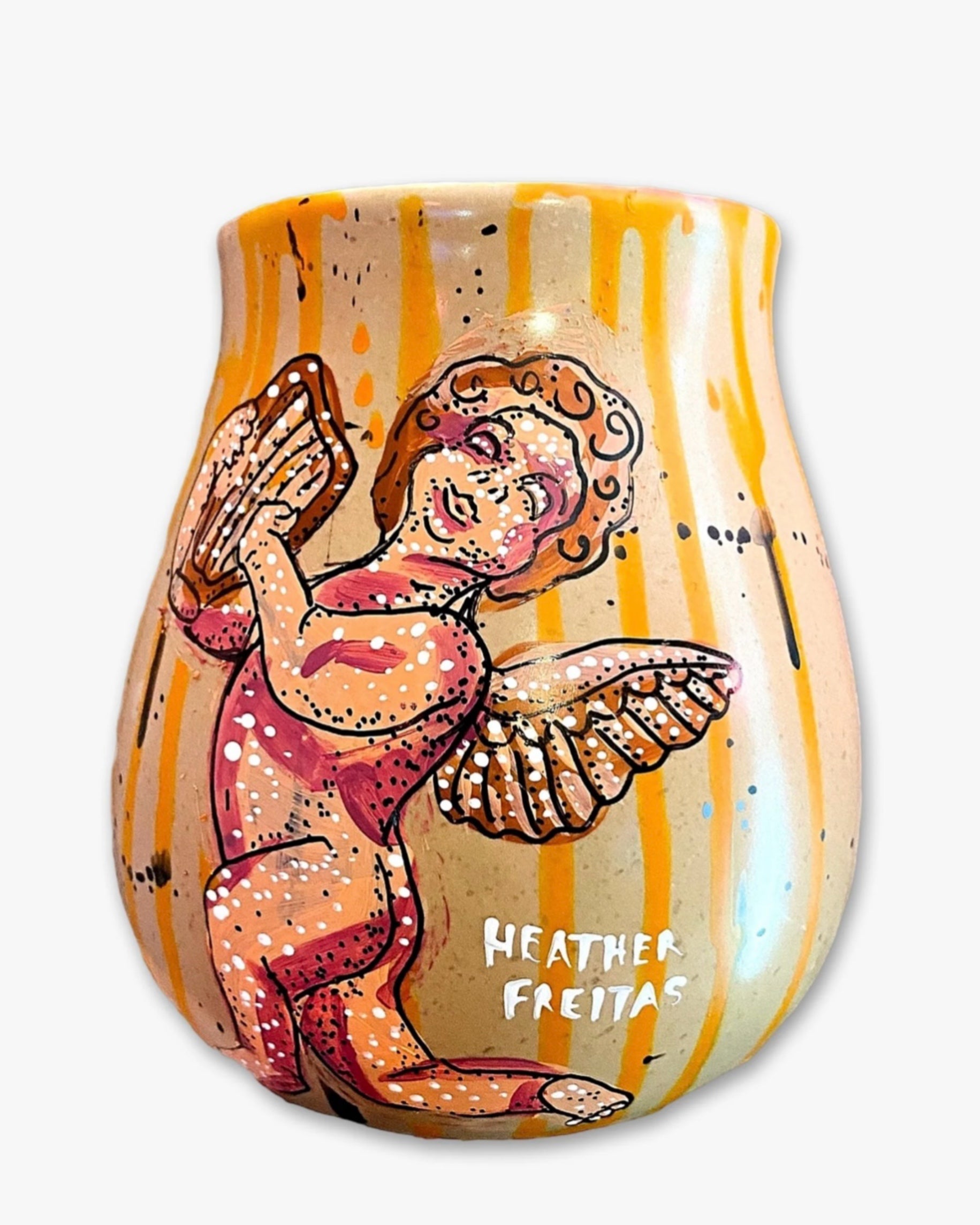Cherub Harp Planter