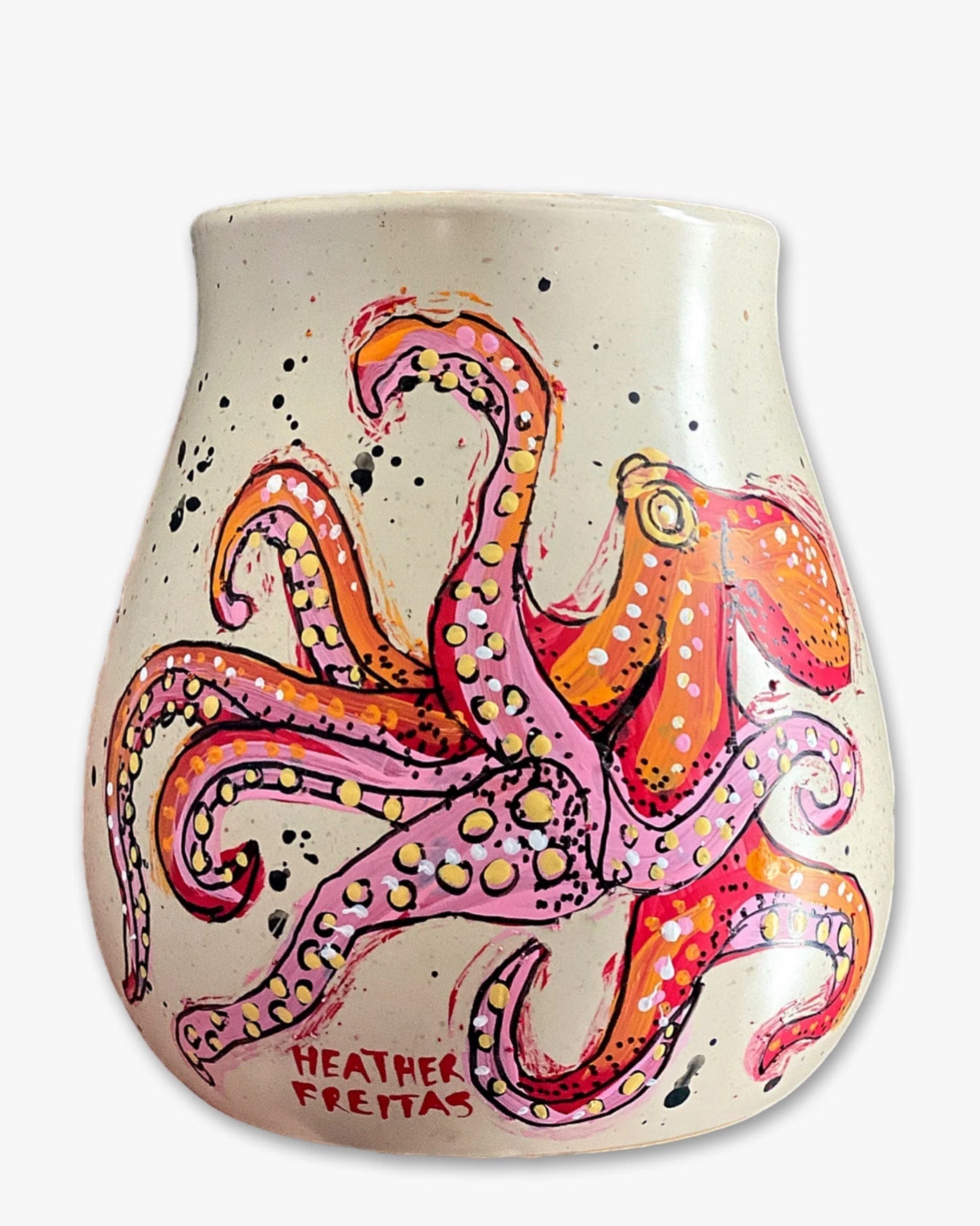 Tangerine Octopus Planter