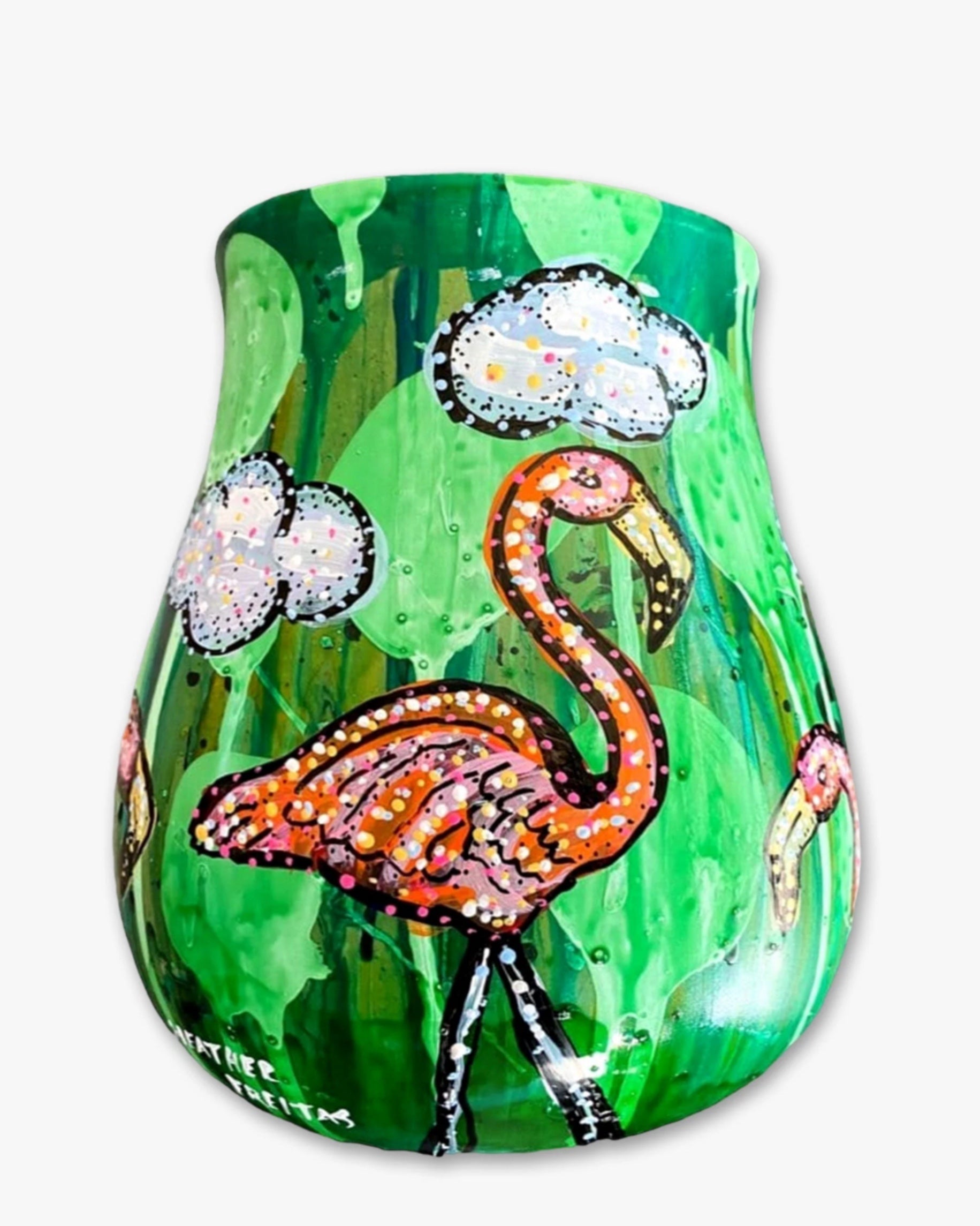 Flamingo Lawn Ornament Planter
