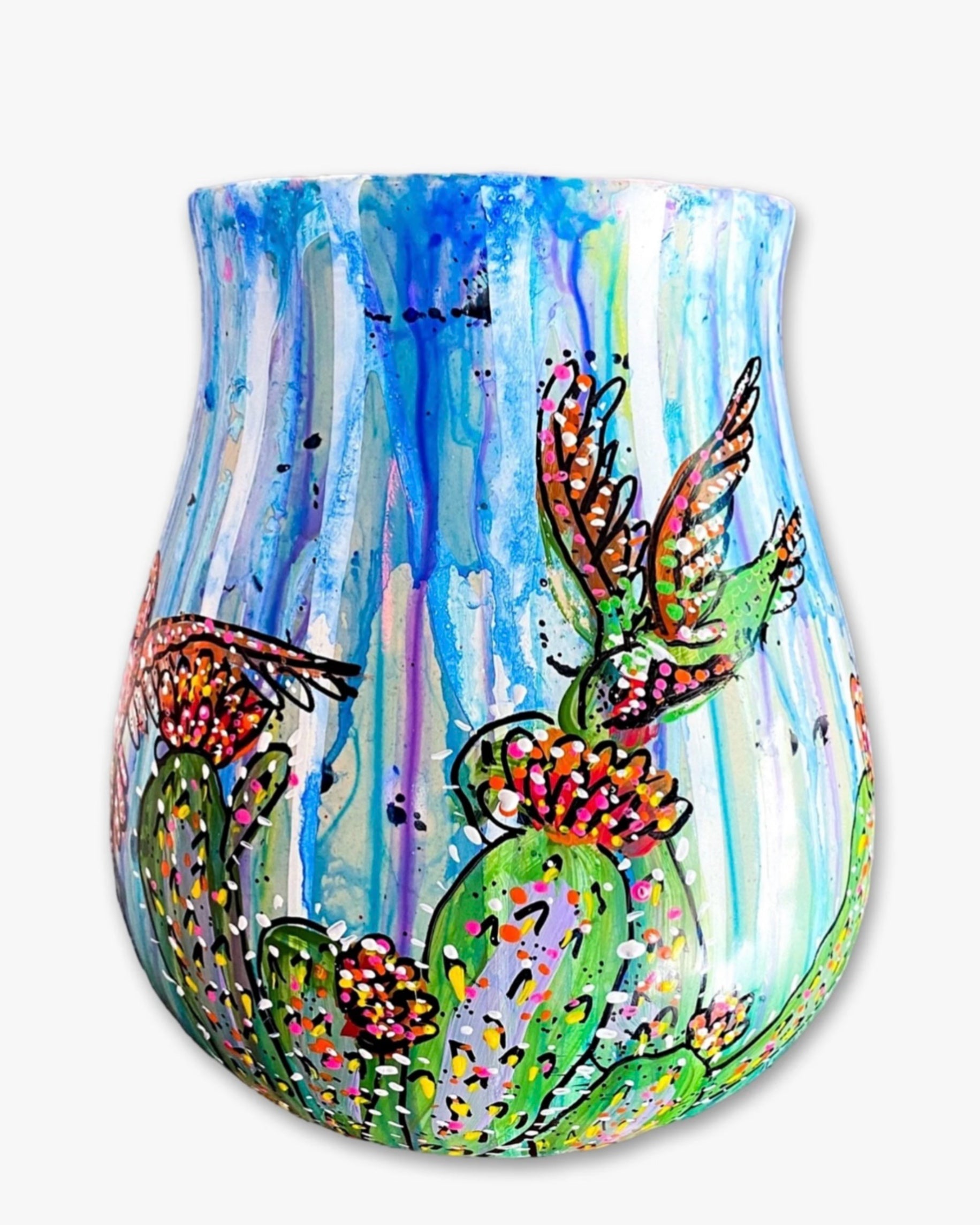 Blue Sky Hummingbirds Planter