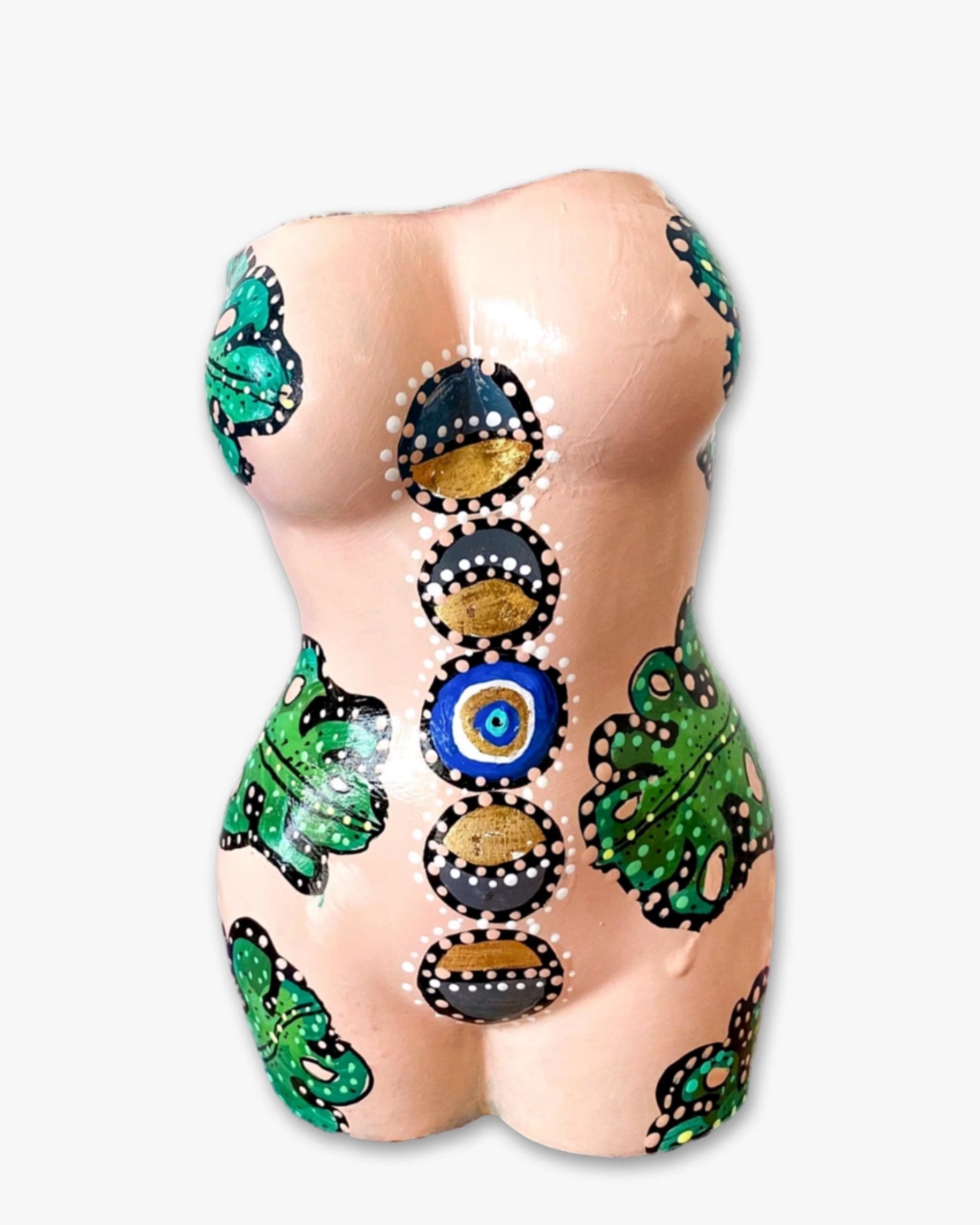 Deep Peach Goddess Vase