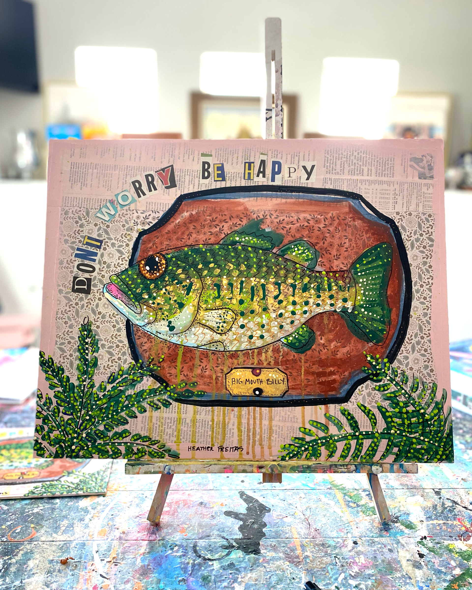 Large Mouth Bass ( Original Painting )