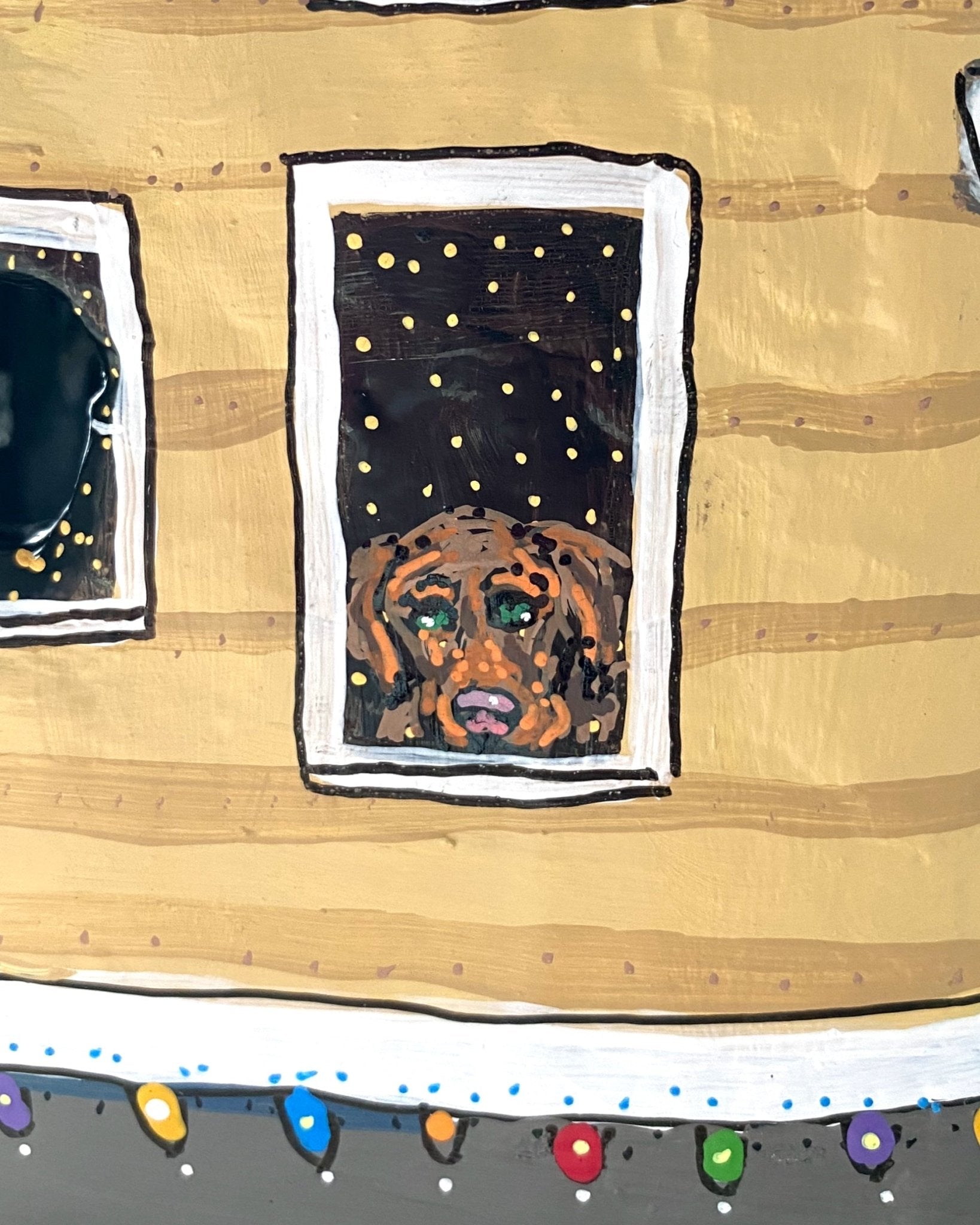 A Beach House - Christmas Village House - Heather Freitas - fine art home deccor