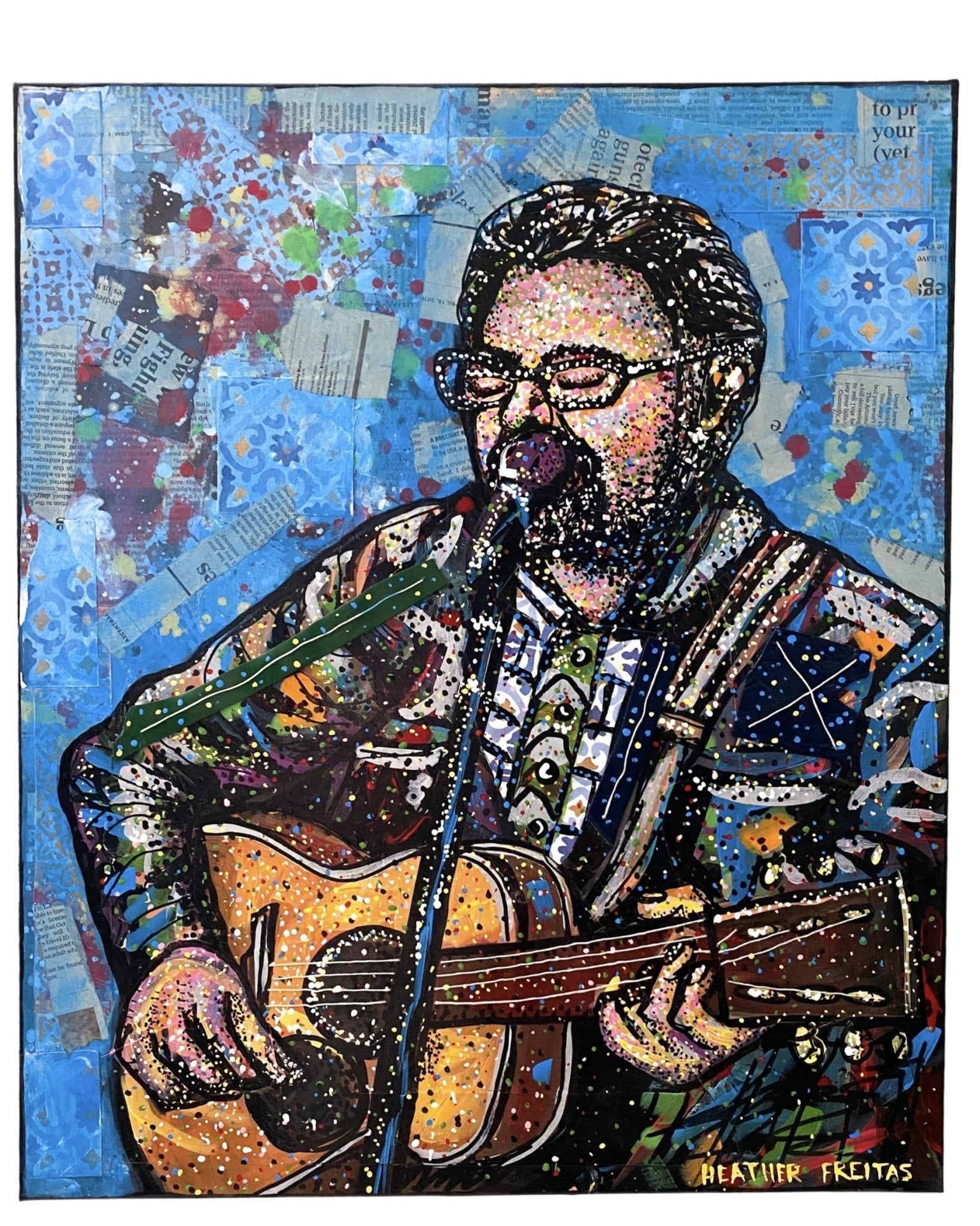 A Guitar Song - Heather Freitas - fine art home deccor