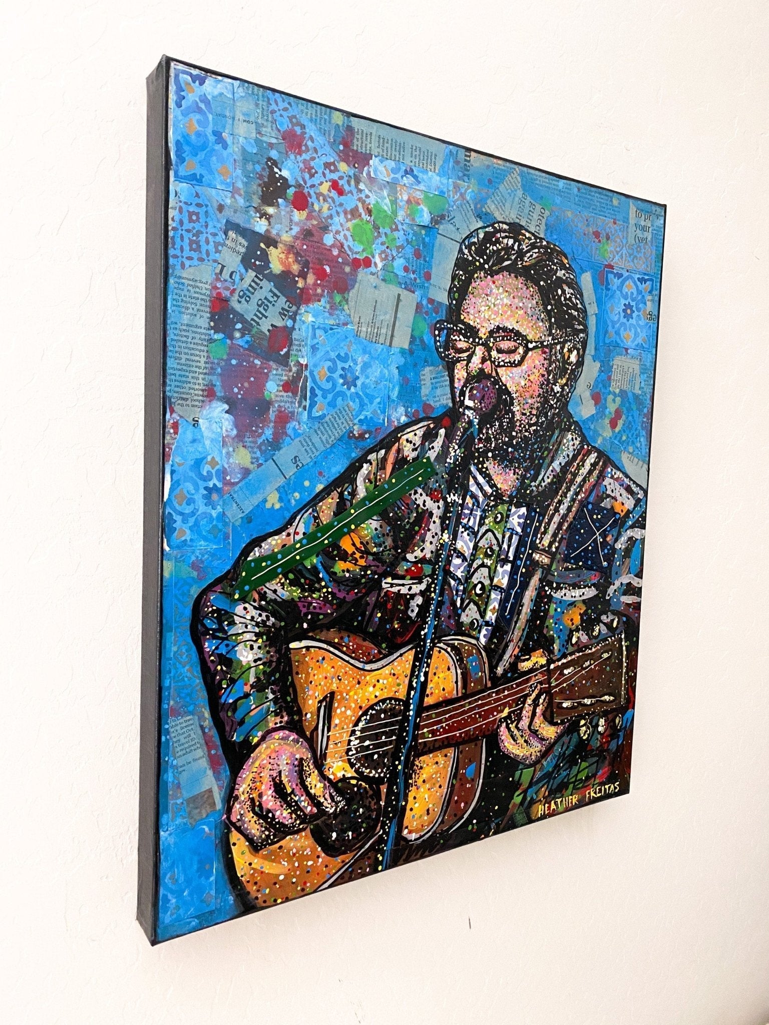 A Guitar Song - Heather Freitas - fine art home deccor