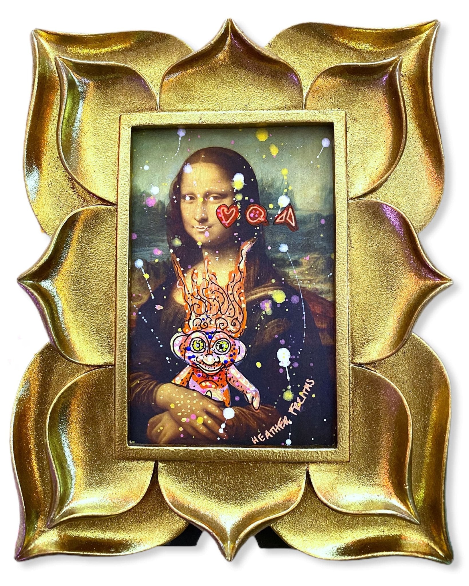 A Social Dilemma - Mona Lisa Remastered - Heather Freitas - fine art home deccor