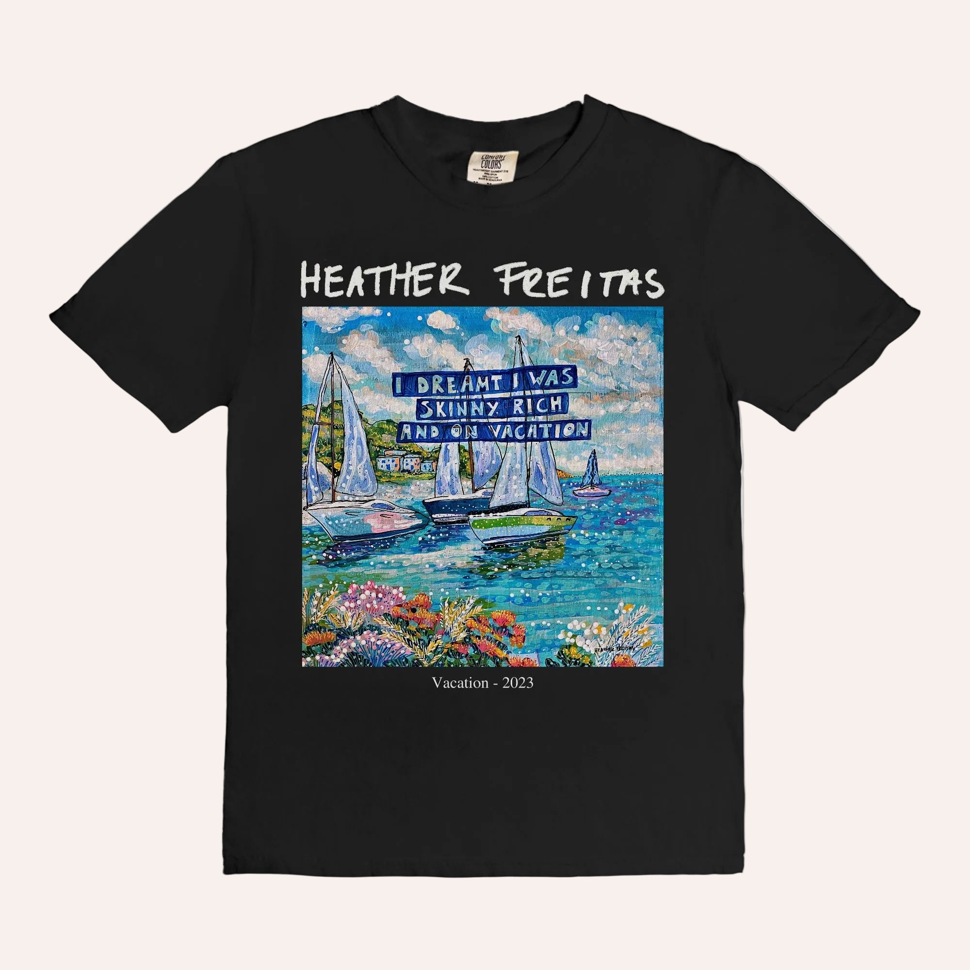 Skinny, Rich & On Vacation Comfort Colors Tee 1717