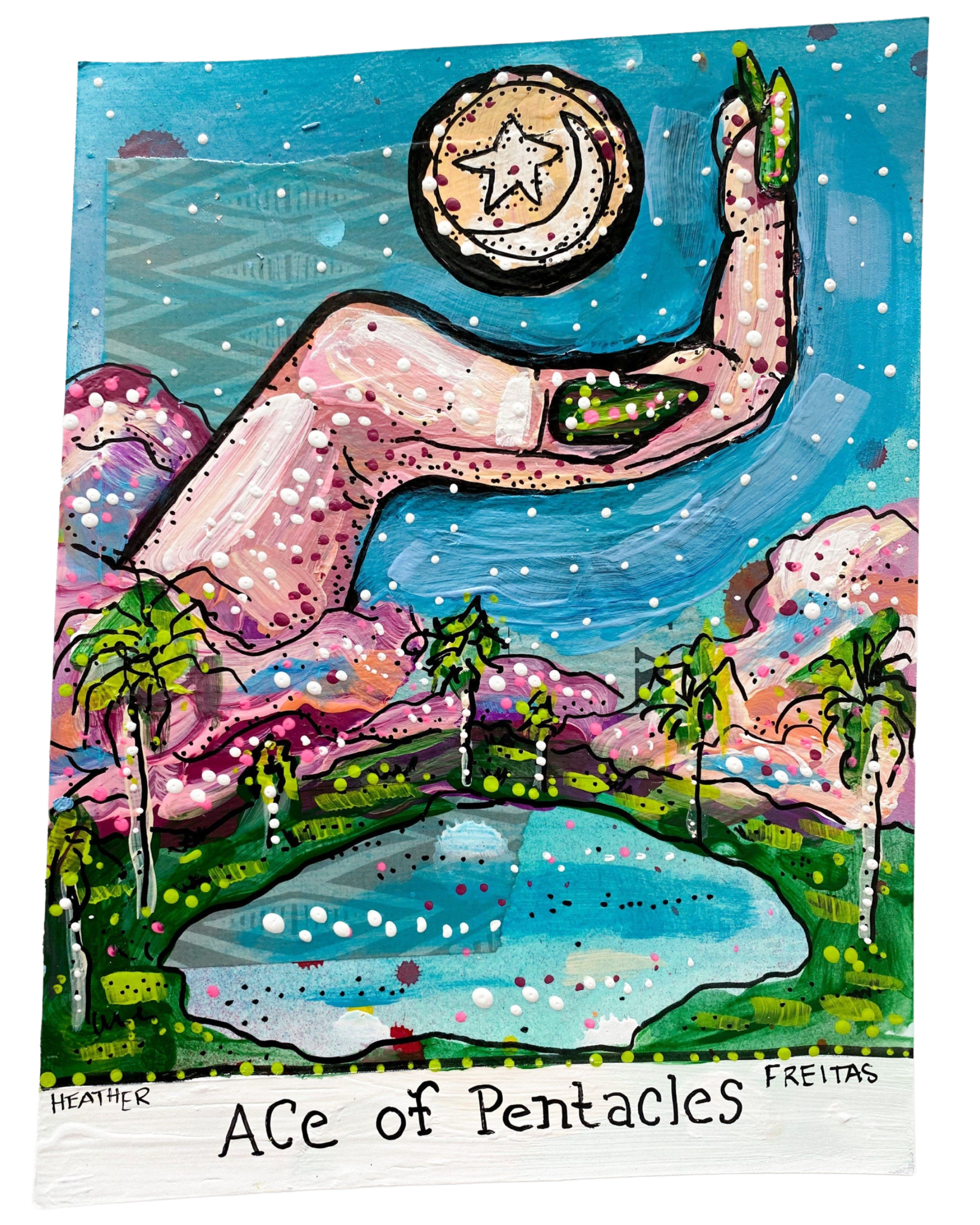 Ace Of Pentacles - Heather Freitas - fine art home deccor