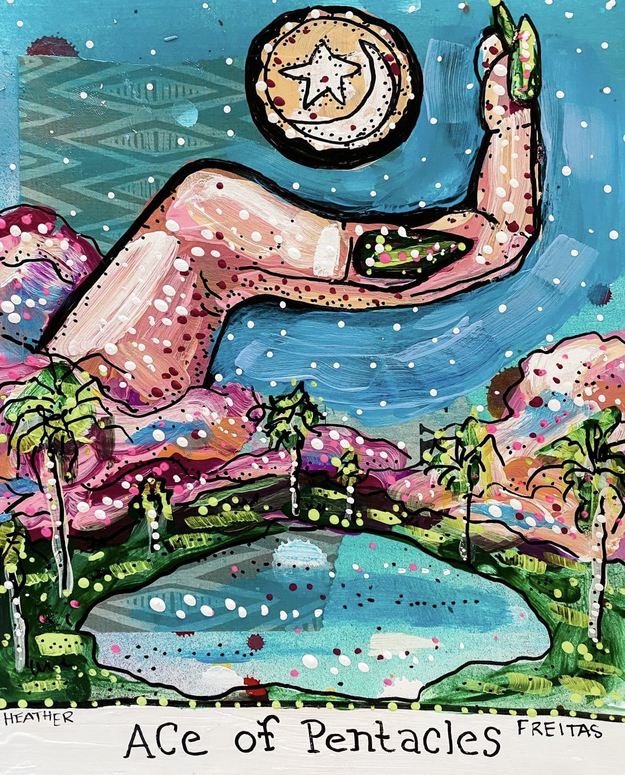 Ace Of Pentacles - Heather Freitas - fine art home deccor