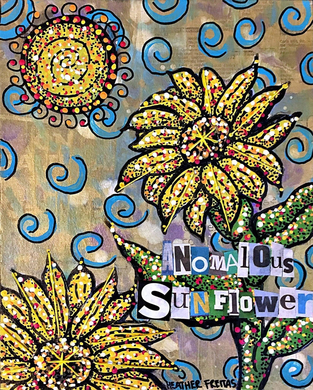 Anomalous Sunflower Heather Freitas