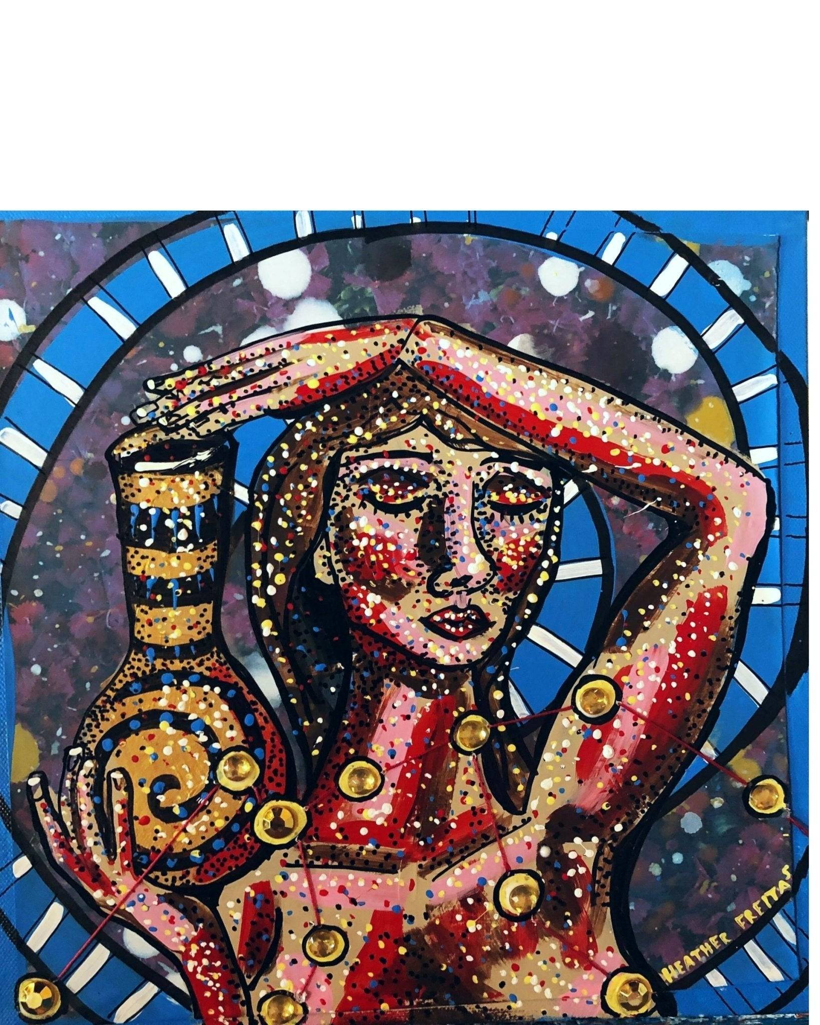 Aquarius - Floral Edition - Heather Freitas - fine art home deccor