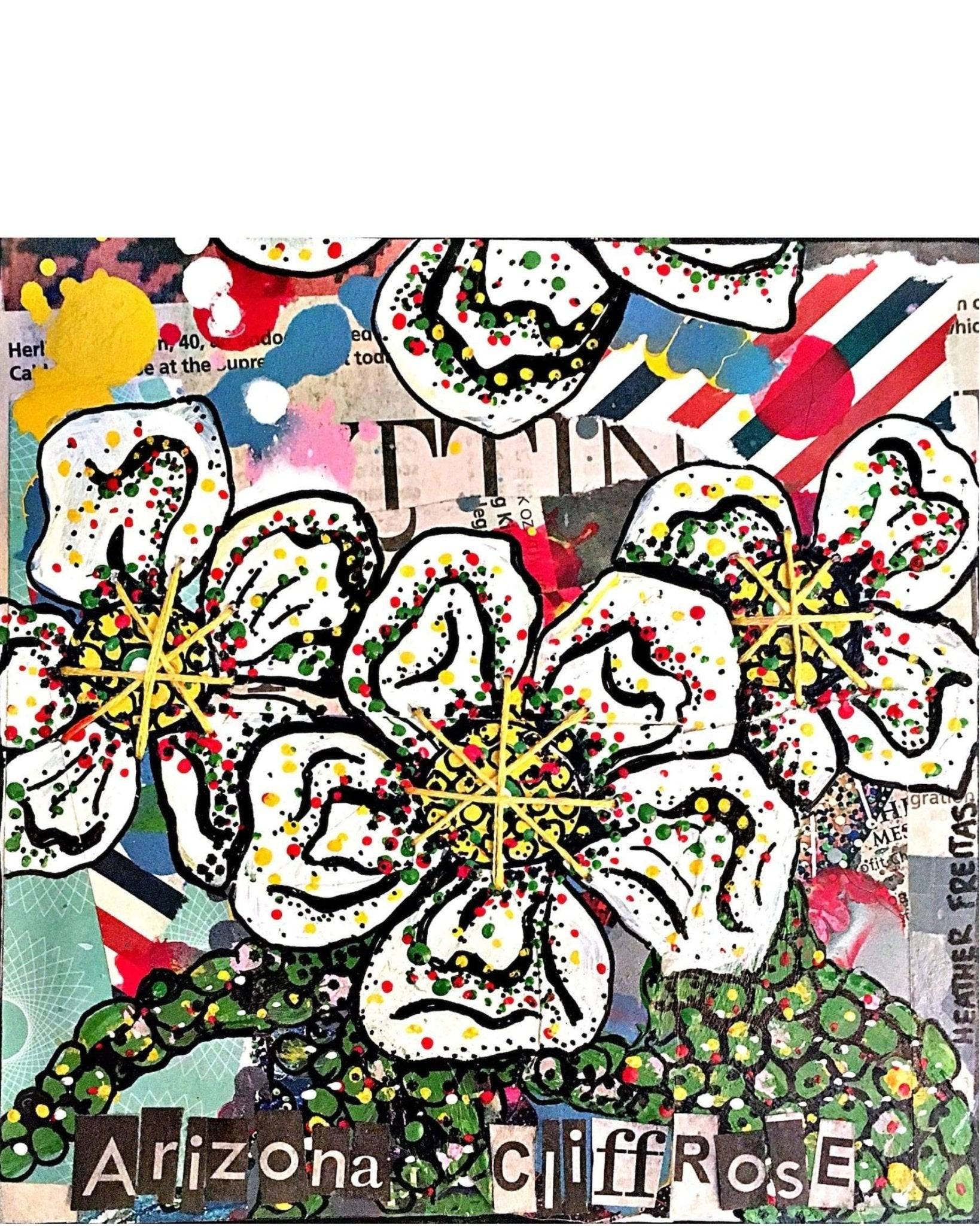 Arizona Cliffrose - Heather Freitas - fine art home deccor