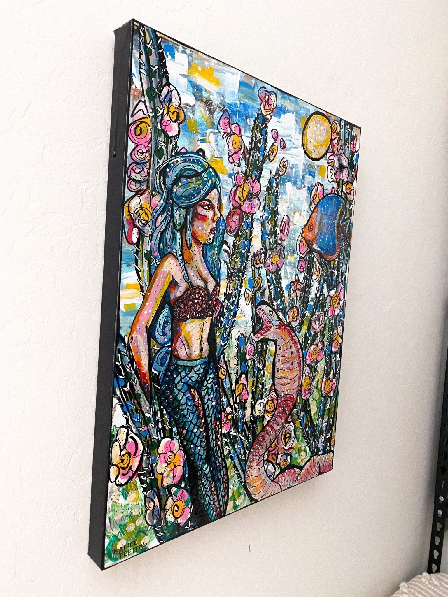 As Above Water As Below ( Original Painting ) - Heather Freitas - fine art home deccor