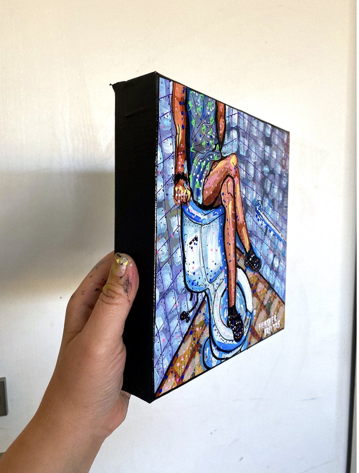 Bathroom Study - Heather Freitas - fine art home deccor