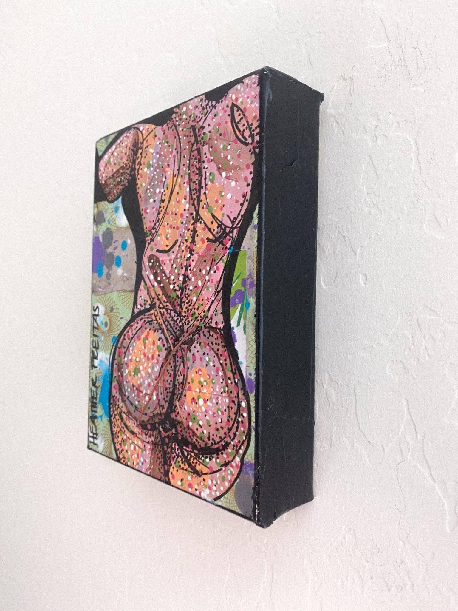 Behind Your Back ( Original Painting ) - Heather Freitas - fine art home deccor