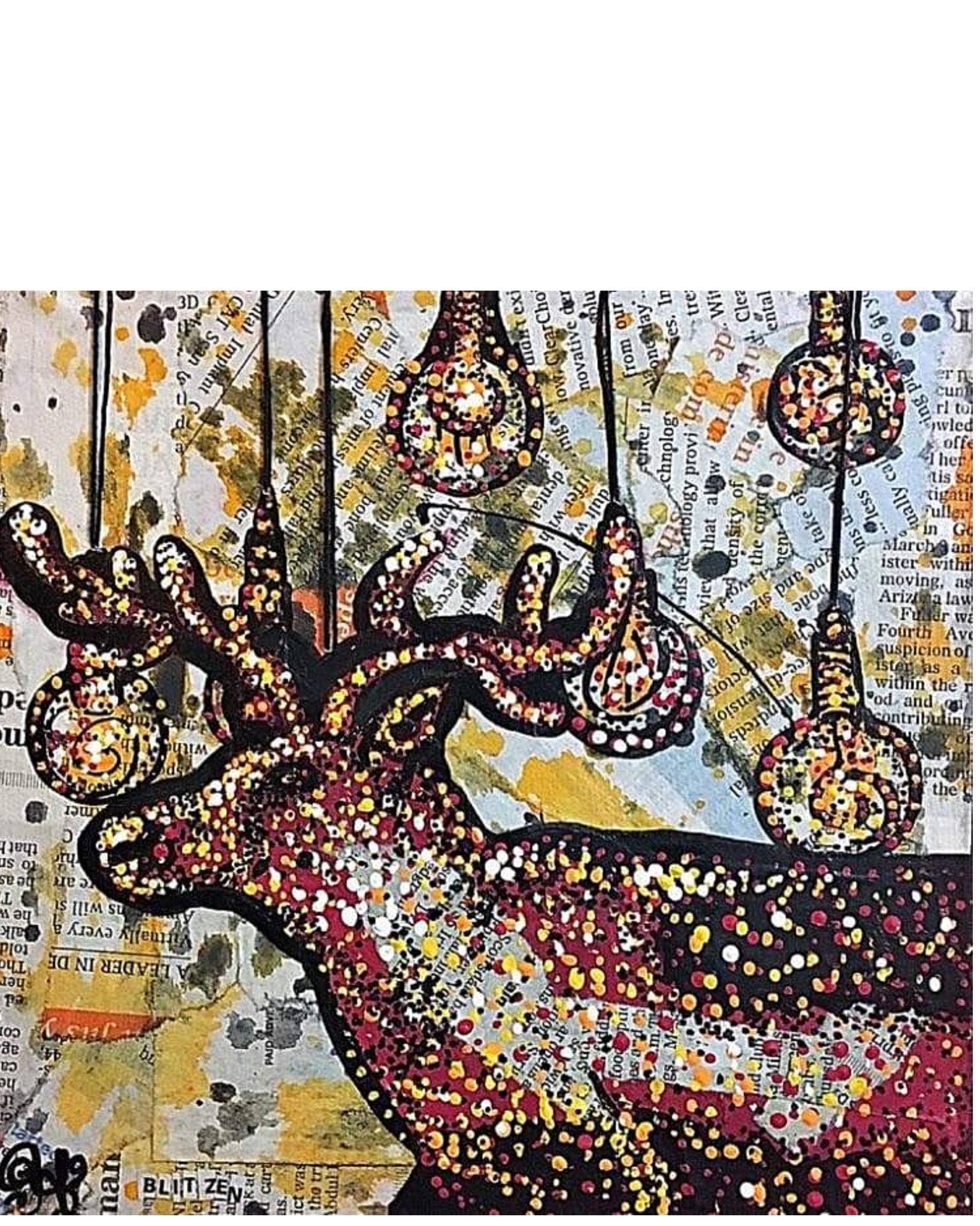 Blitzen - Heather Freitas - fine art home deccor