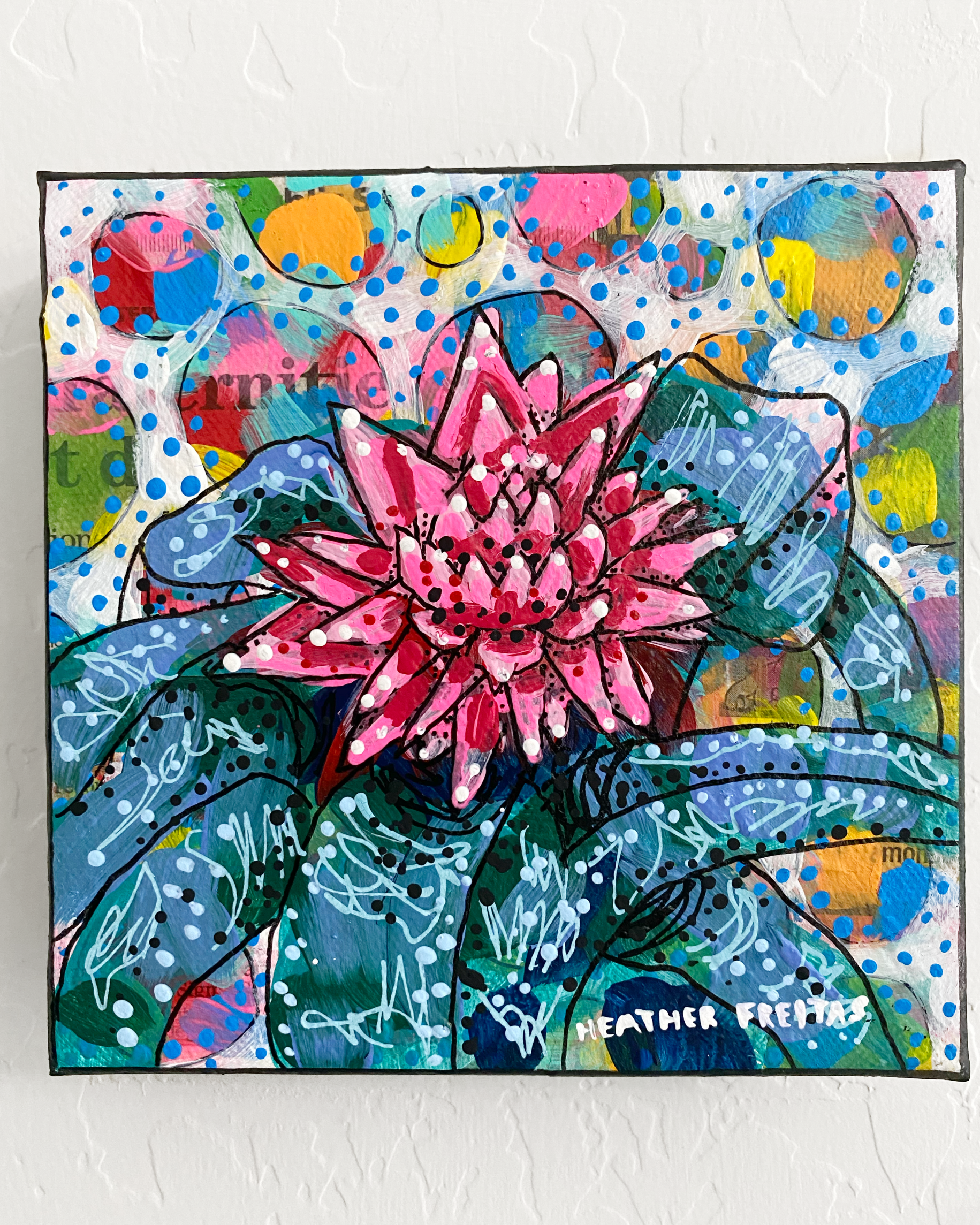 Bromeliad ( Original Painting ) - Heather Freitas - fine art home deccor