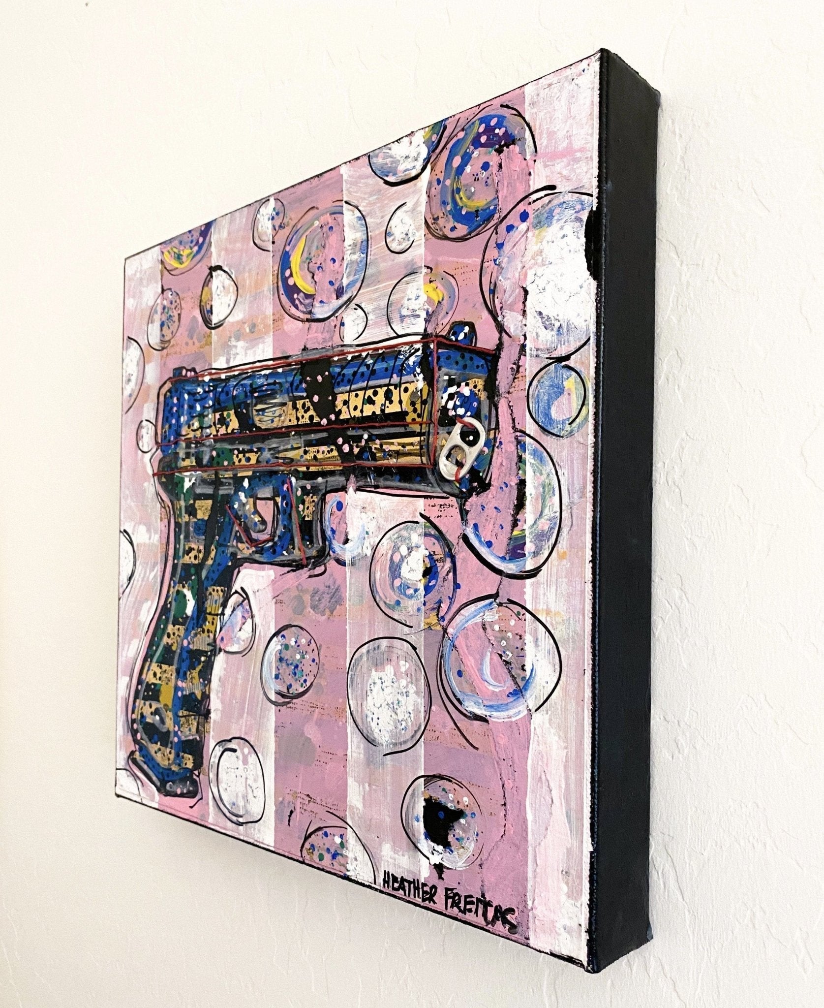 Bubbles Not Bullets - Heather Freitas - fine art home deccor