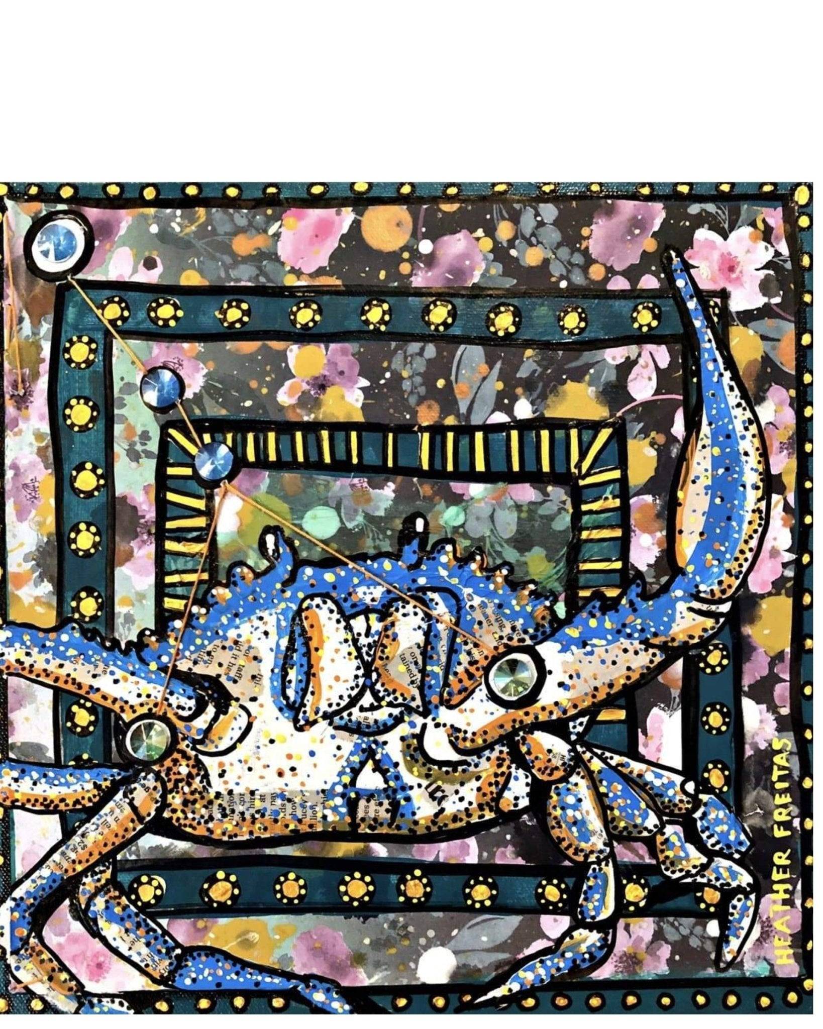 Cancer - Floral Edition - Heather Freitas - fine art home deccor