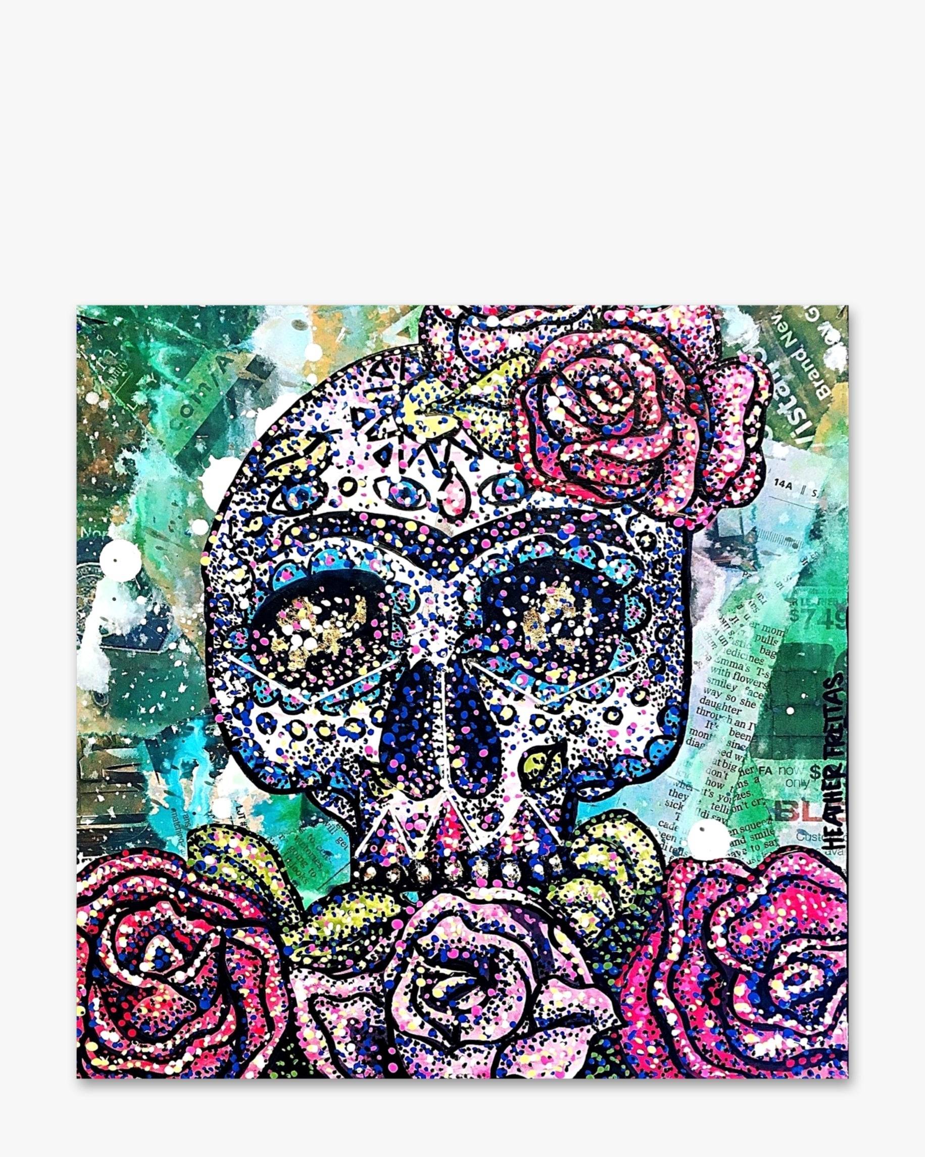 Candy Skull - Heather Freitas - fine art home deccor