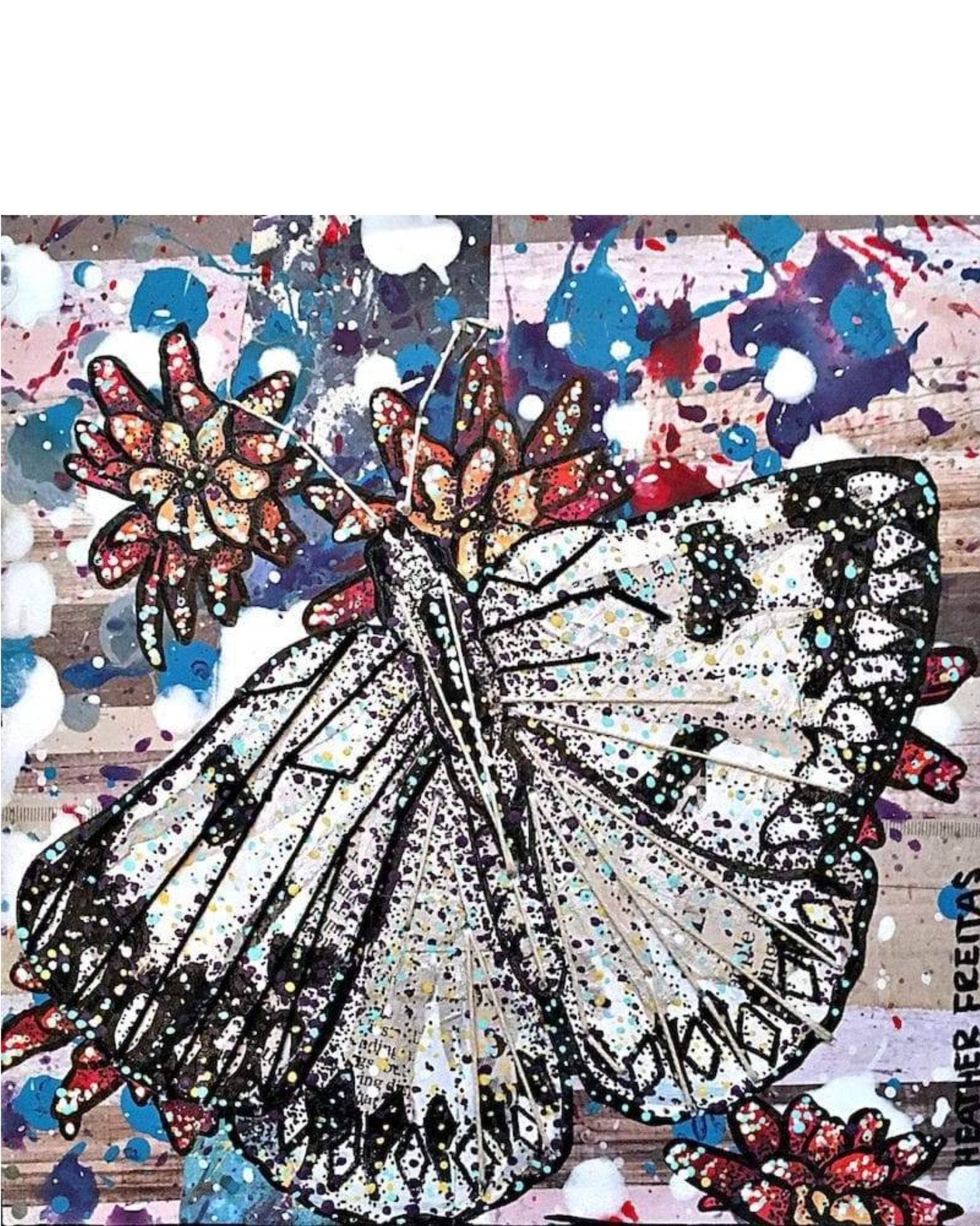 Checkered White - Heather Freitas - fine art home deccor