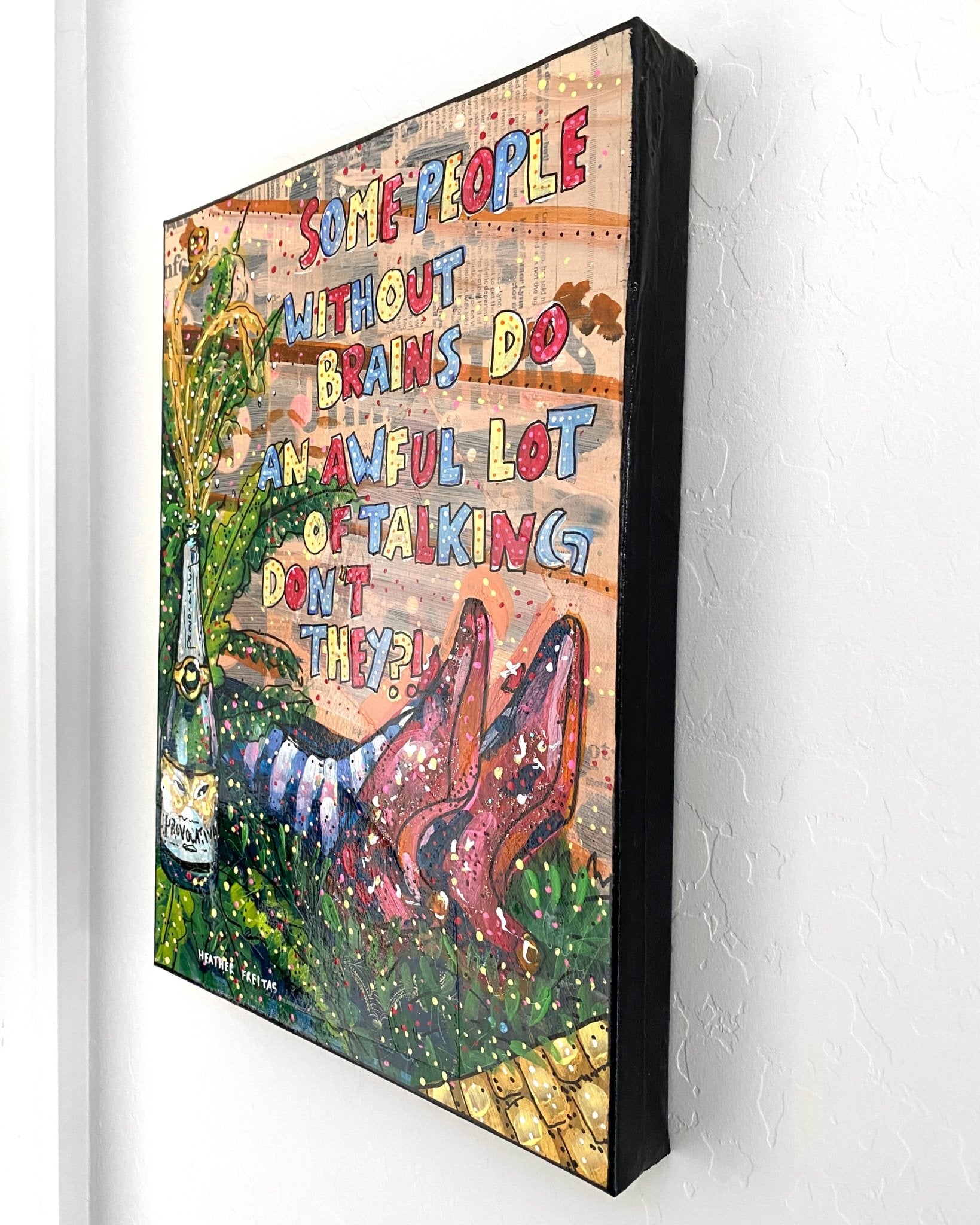 Coping Mechanisms Act 1 ( Original Painting ) - Heather Freitas - fine art home deccor