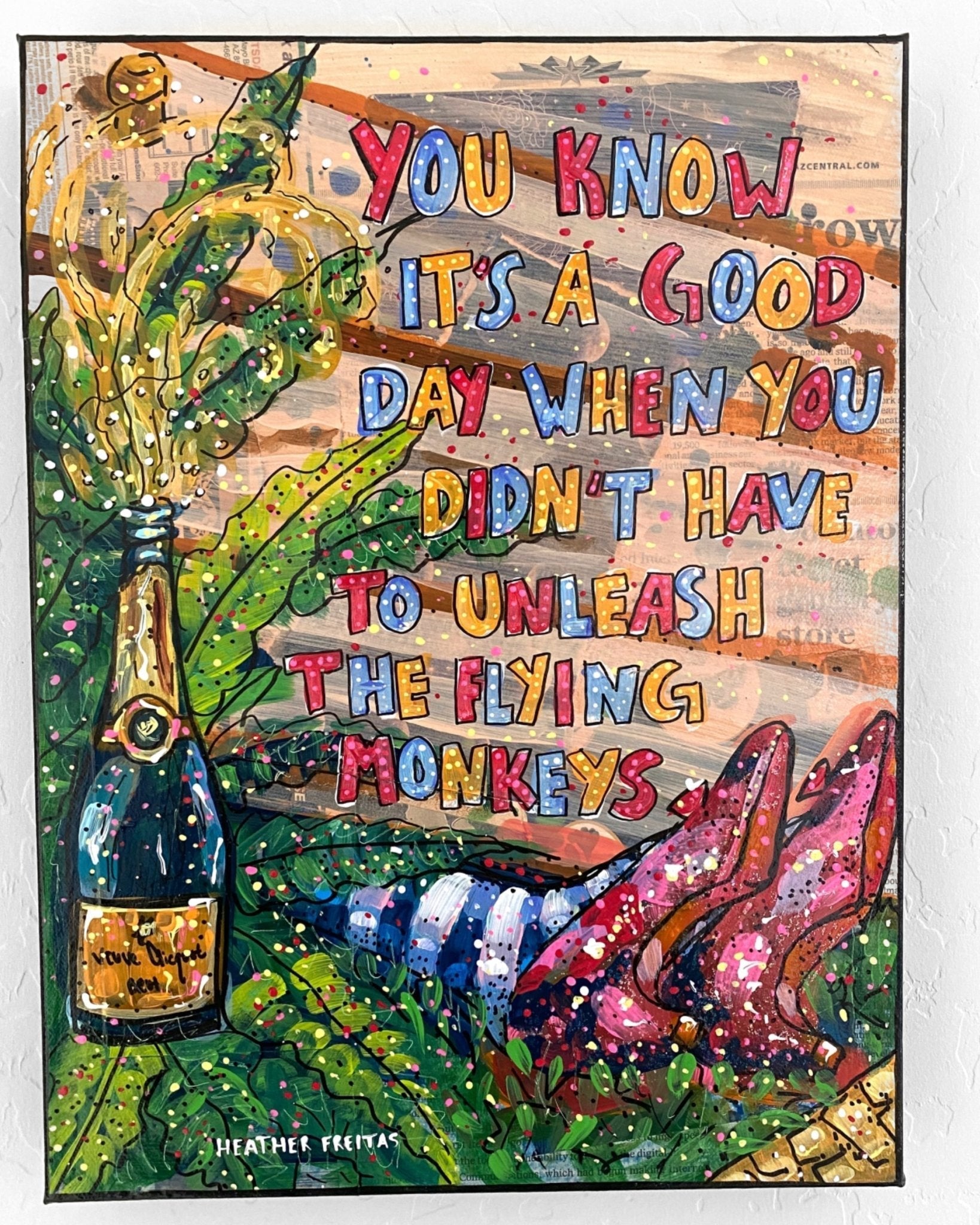 Coping Mechanisms Act 2 ( Original Painting ) - Heather Freitas - fine art home deccor