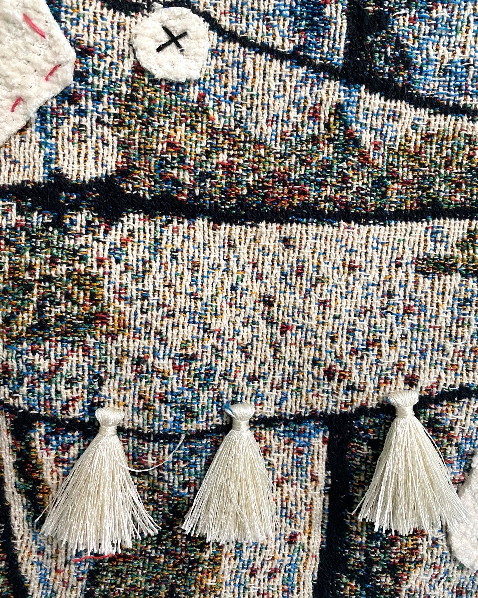 Depression ( Fine Art Tapestry With Beaded Accents ) - Heather Freitas - fine art home deccor
