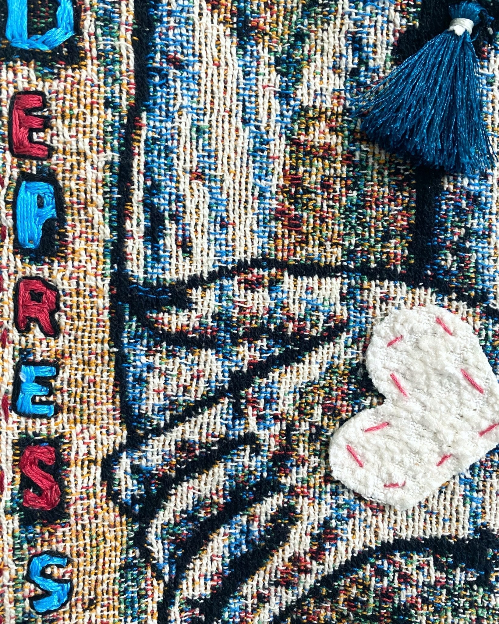Depression ( Fine Art Tapestry With Beaded Accents ) - Heather Freitas - fine art home deccor
