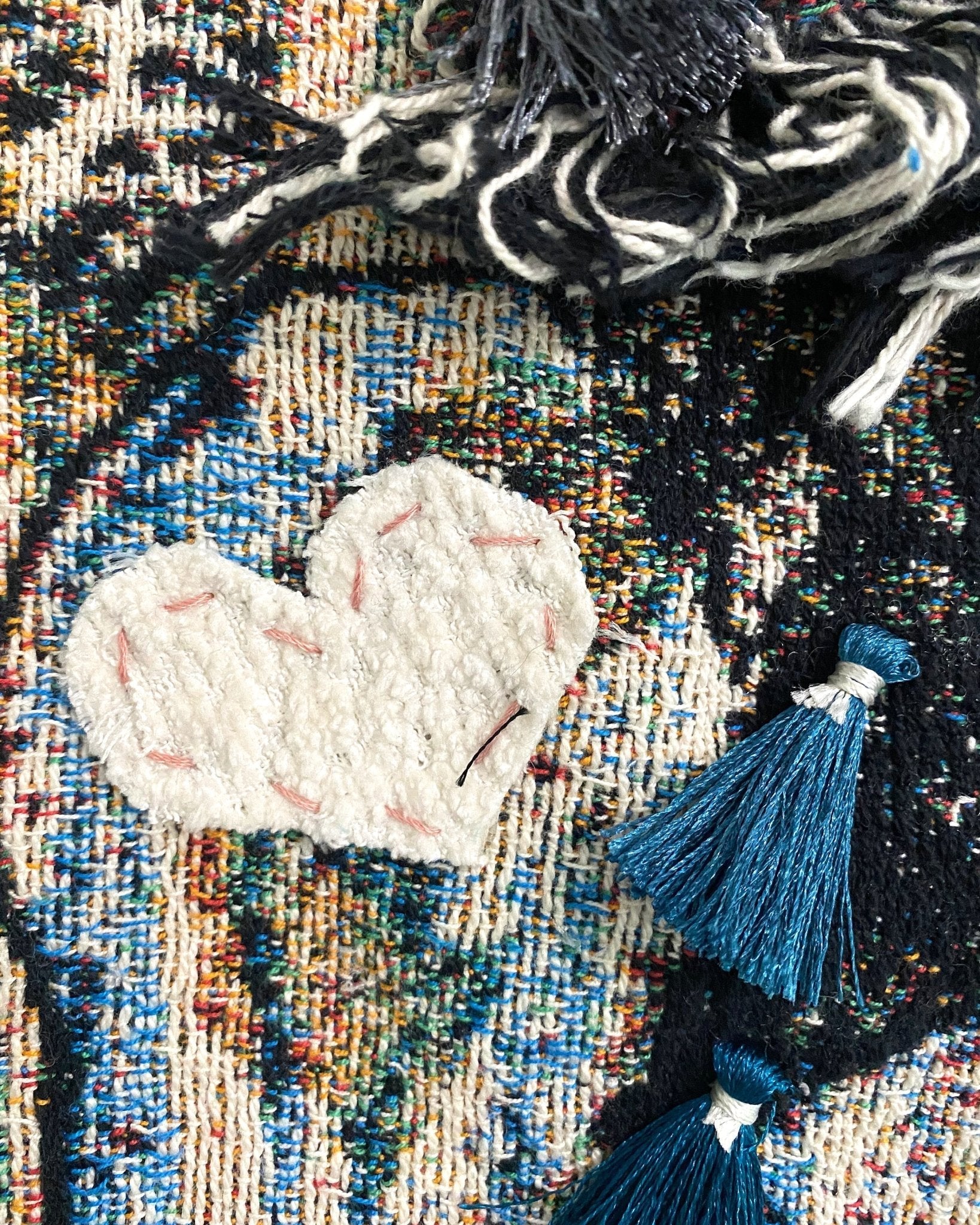 Depression ( Fine Art Tapestry With Beaded Accents ) - Heather Freitas - fine art home deccor