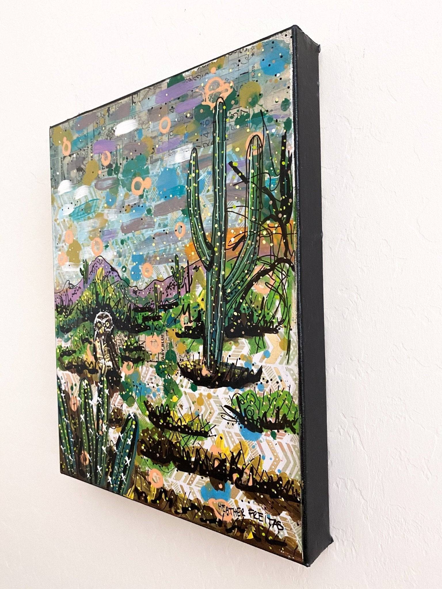 Desert Owl - Heather Freitas - fine art home deccor