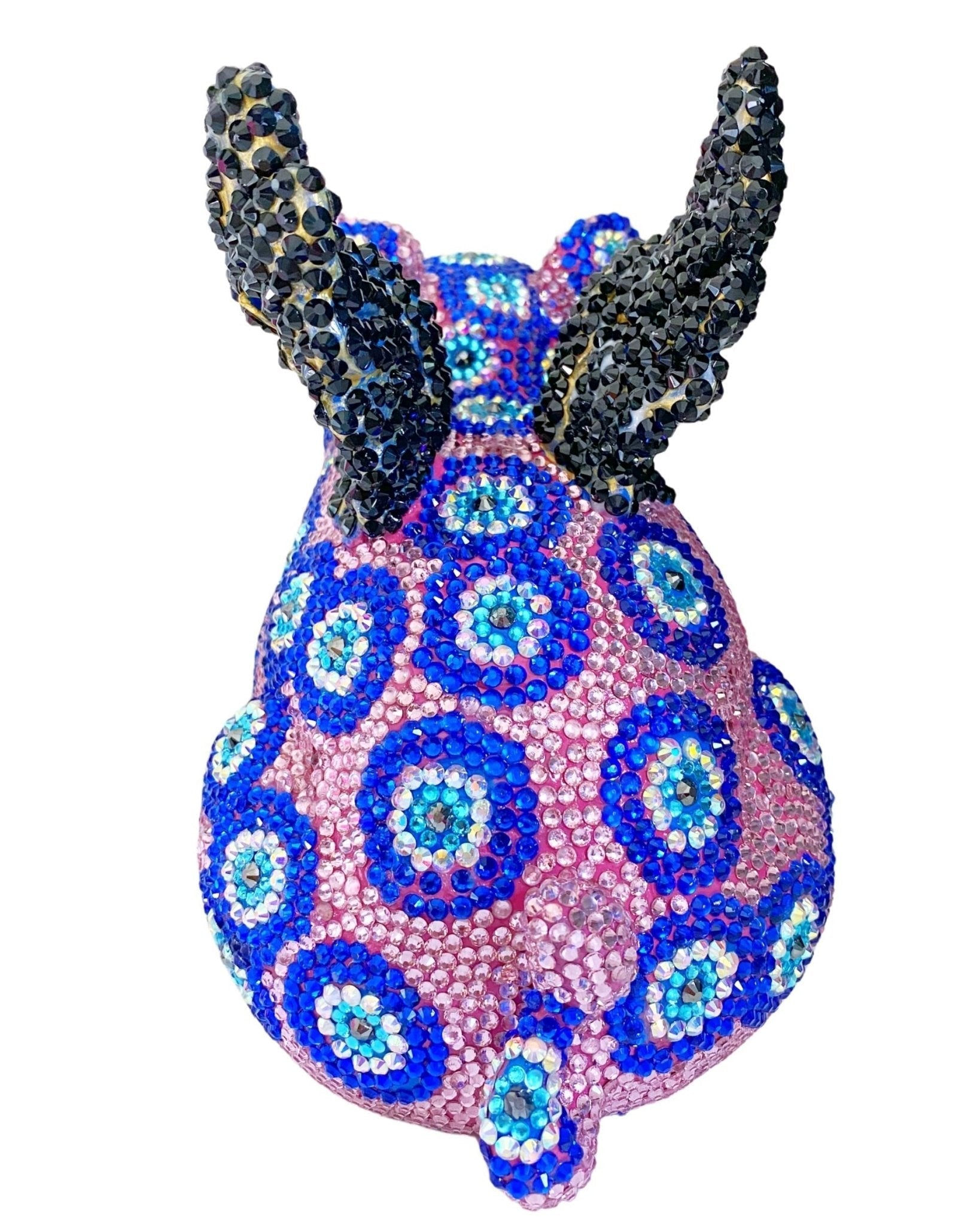 Evil Eyes & Pigs Fly - Crystal Sculpture - Heather Freitas - fine art home deccor