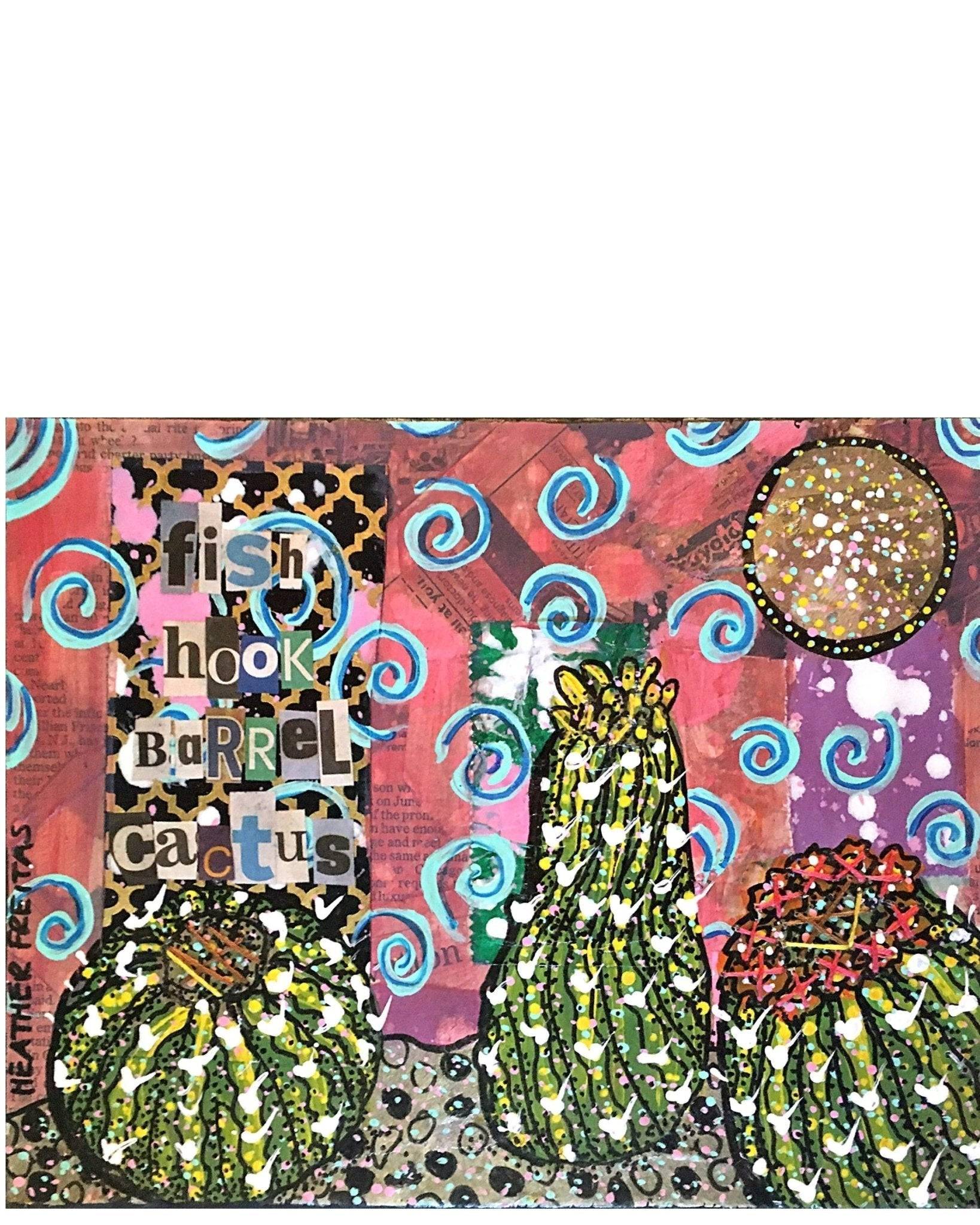 Fish Hook Barrel Cactus - Heather Freitas - fine art home deccor