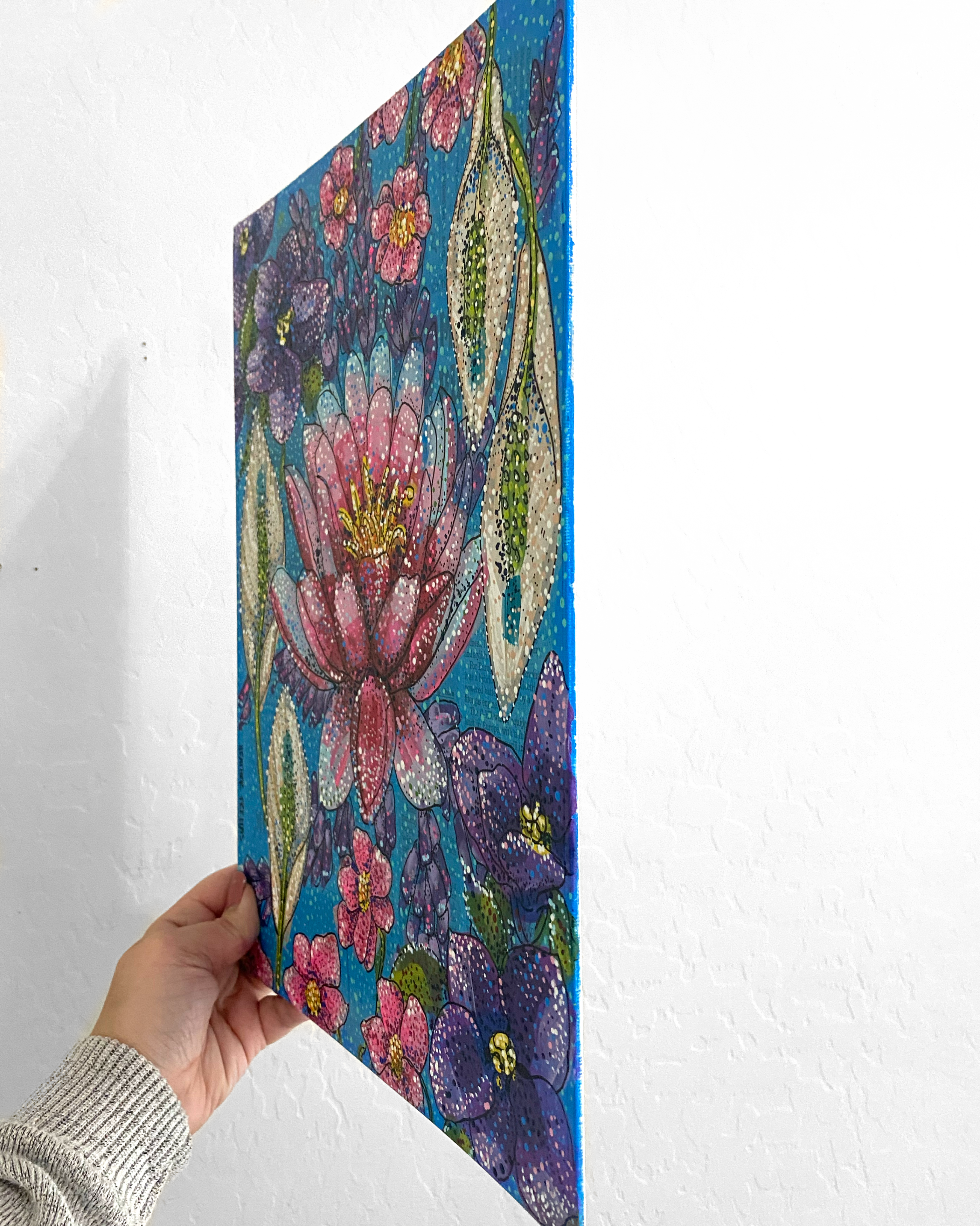 Flowers That Represent Peace ( Original Painting ) - Heather Freitas - fine art home deccor