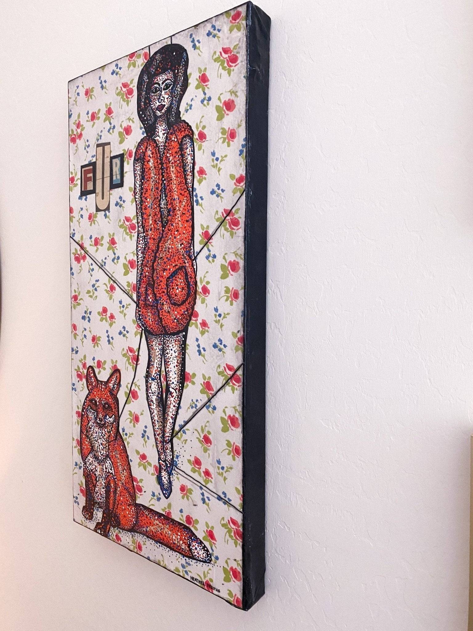 Fur - Original Painting - Heather Freitas - fine art home deccor