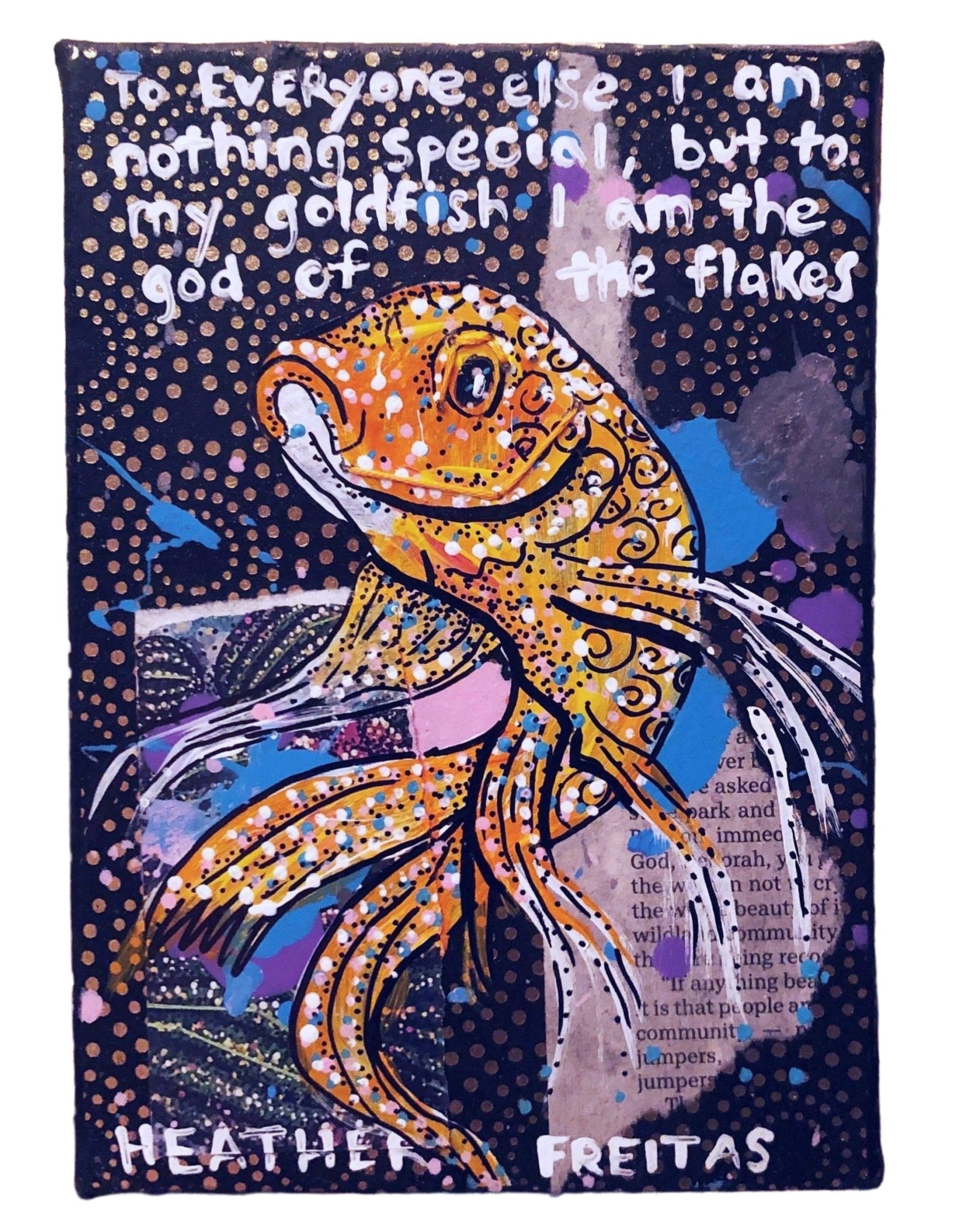 God Of Flakes - Heather Freitas - fine art home deccor