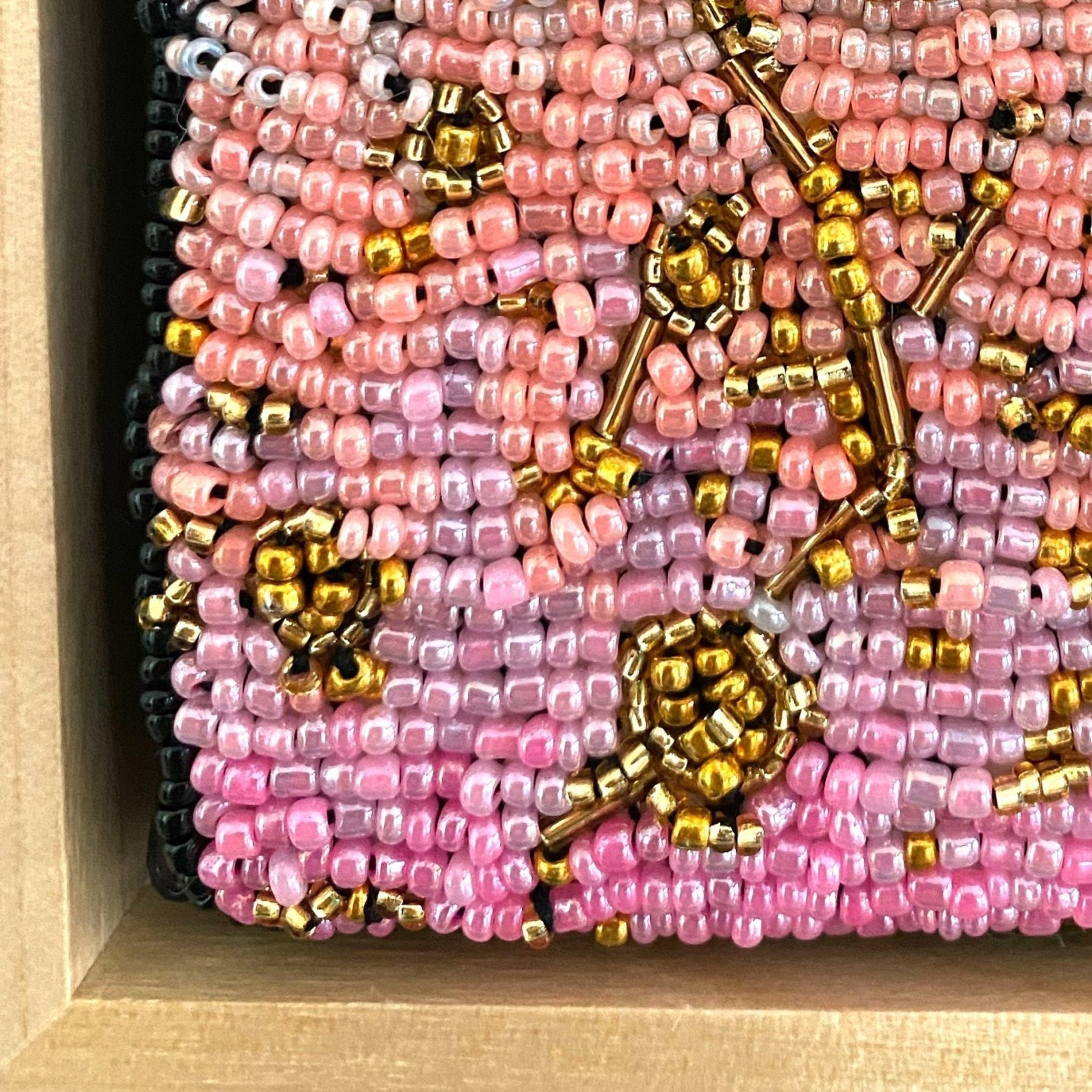 Golden Hour Peacock ( Fully Beaded Artwork ) - Heather Freitas - fine art home deccor