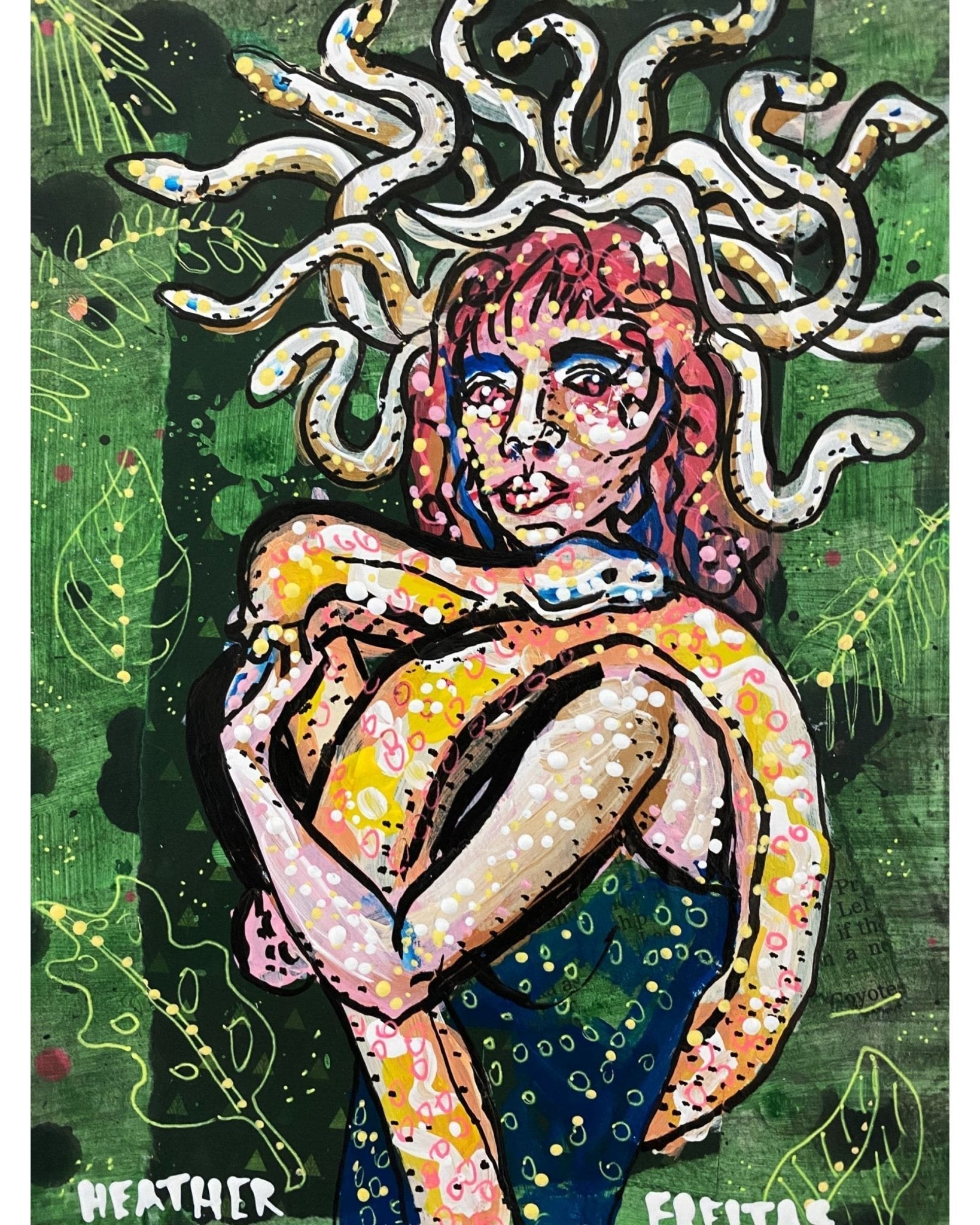 Gorgon ( Medusa ) - Heather Freitas - fine art home deccor