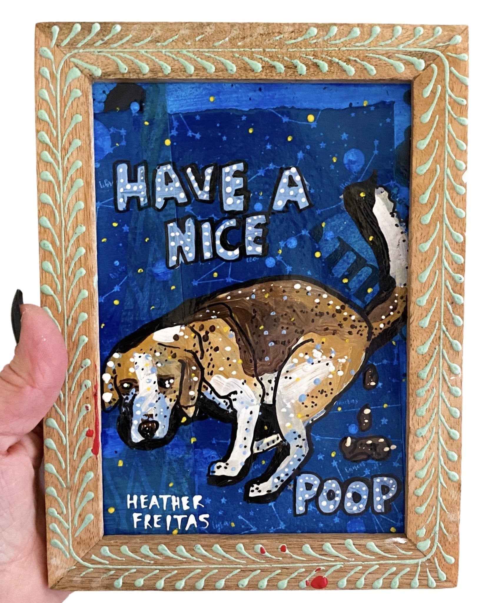 Have A Nice Poop Beagle Edition - Heather Freitas - fine art home deccor