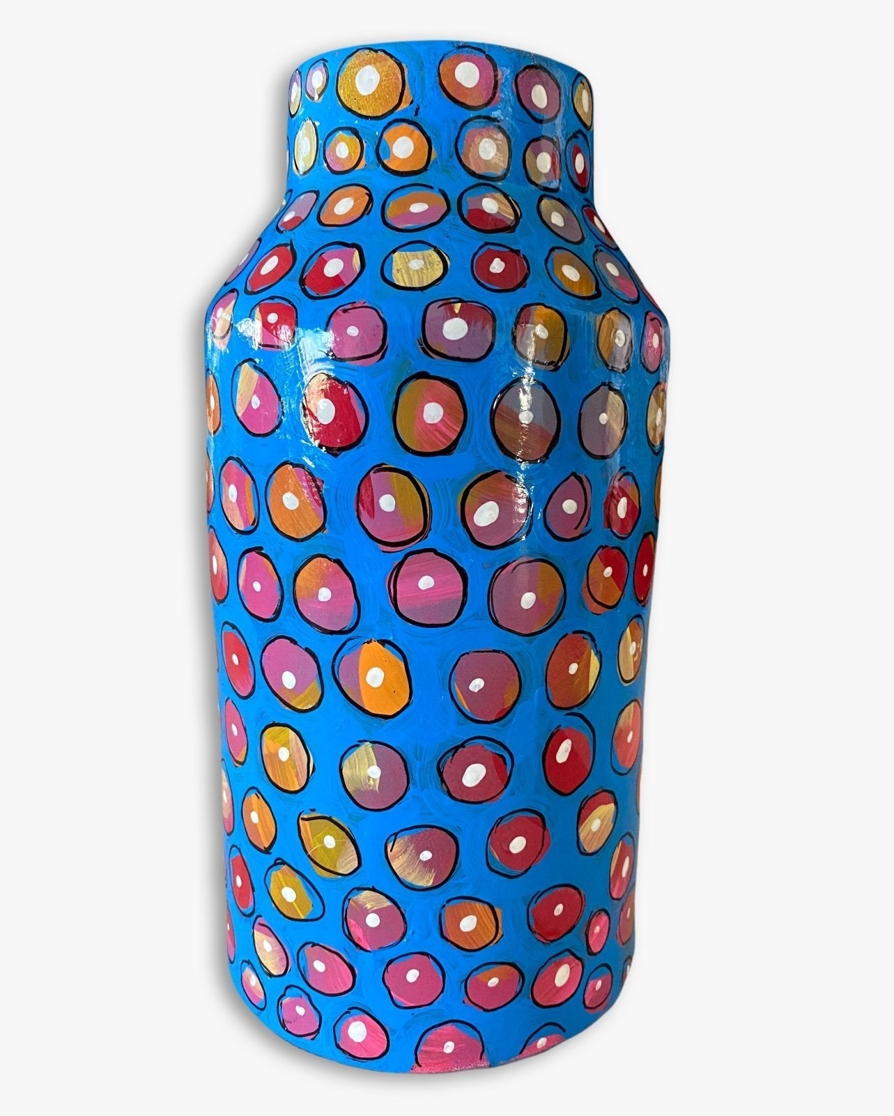 Hello 911 , I’m On Fire Vase - Heather Freitas - fine art home deccor