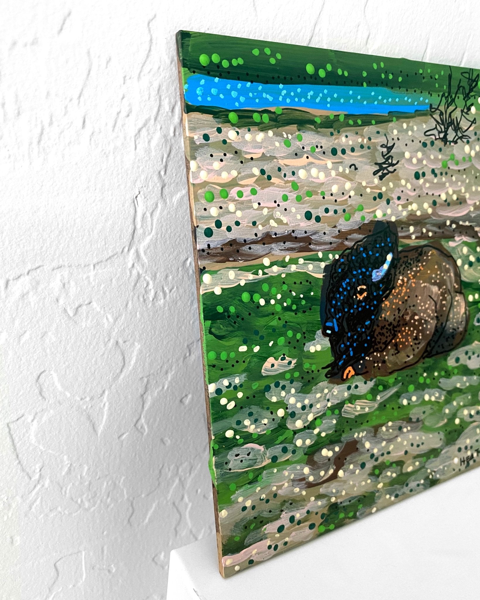 Henry The Buffalo - @anna_stouffer ( Original Painting ) - Heather Freitas - fine art home deccor