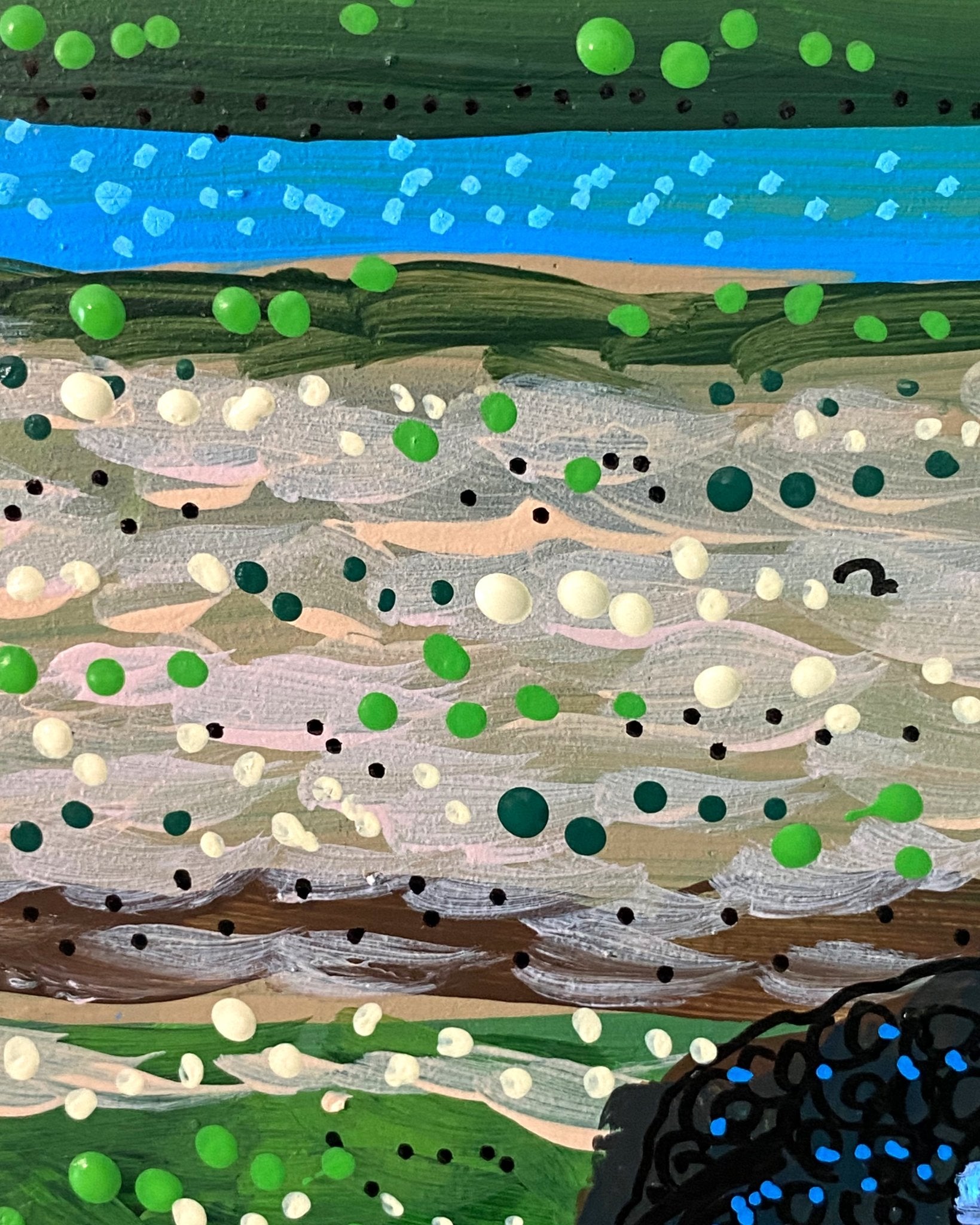 Henry The Buffalo - @anna_stouffer ( Original Painting ) - Heather Freitas - fine art home deccor