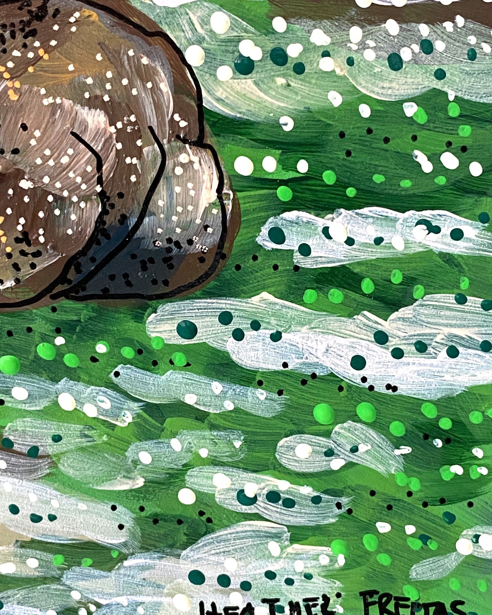 Henry The Buffalo - @anna_stouffer ( Original Painting ) - Heather Freitas - fine art home deccor