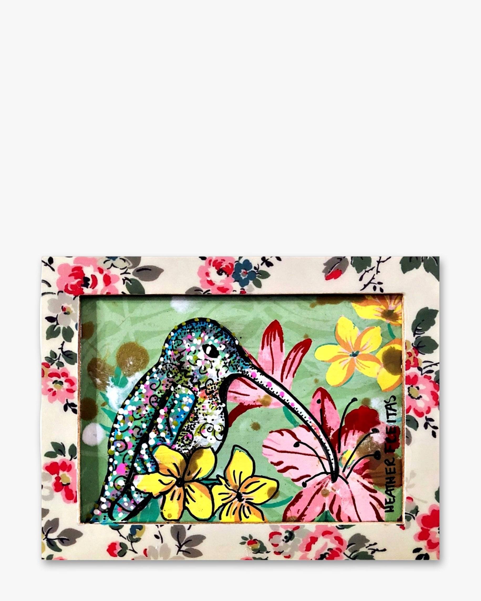 Hummingbirds Flowers - Heather Freitas - fine art home deccor