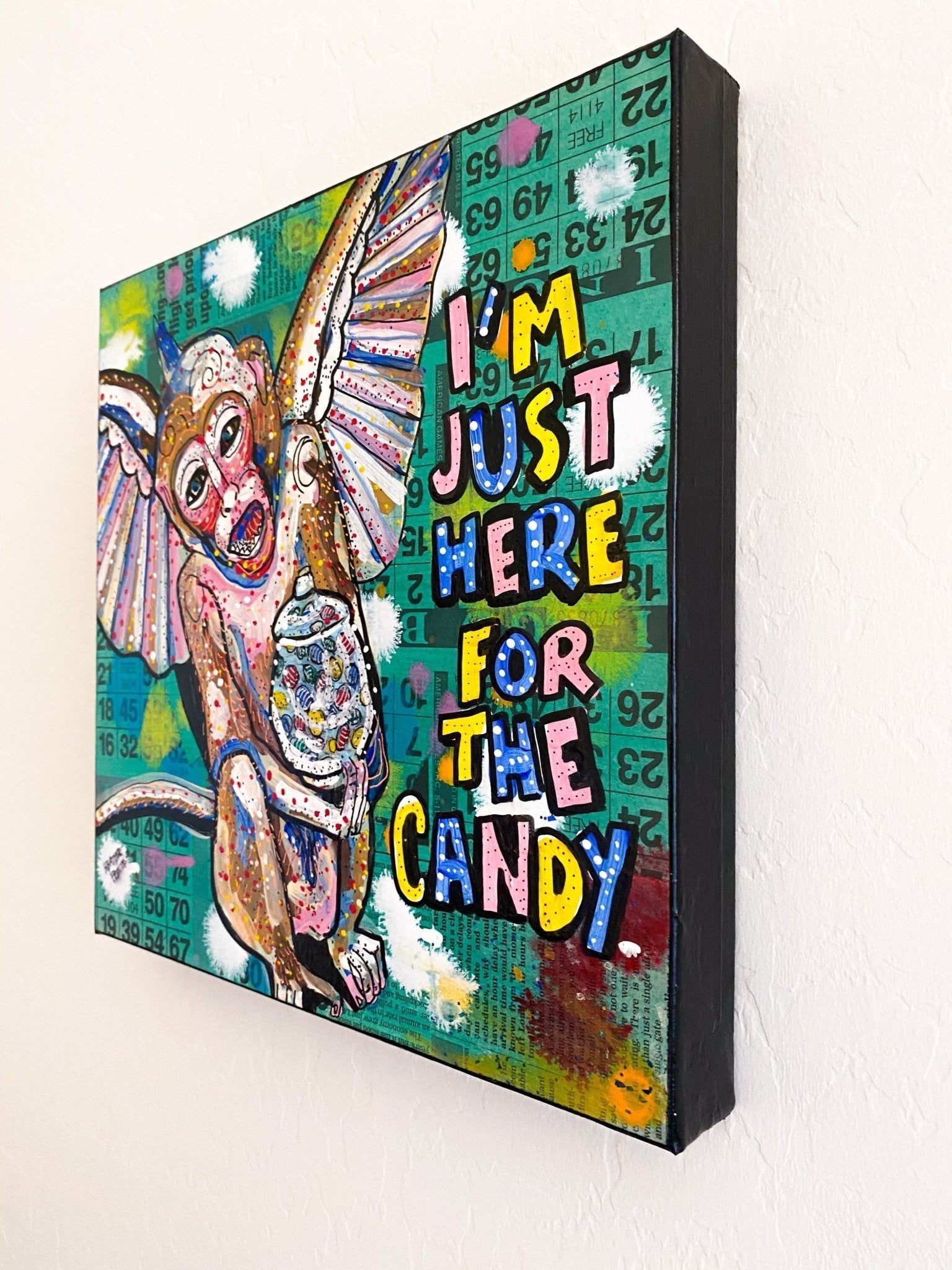 I’m Just Here For The Candy - Flying Monkeys - Heather Freitas - fine art home deccor
